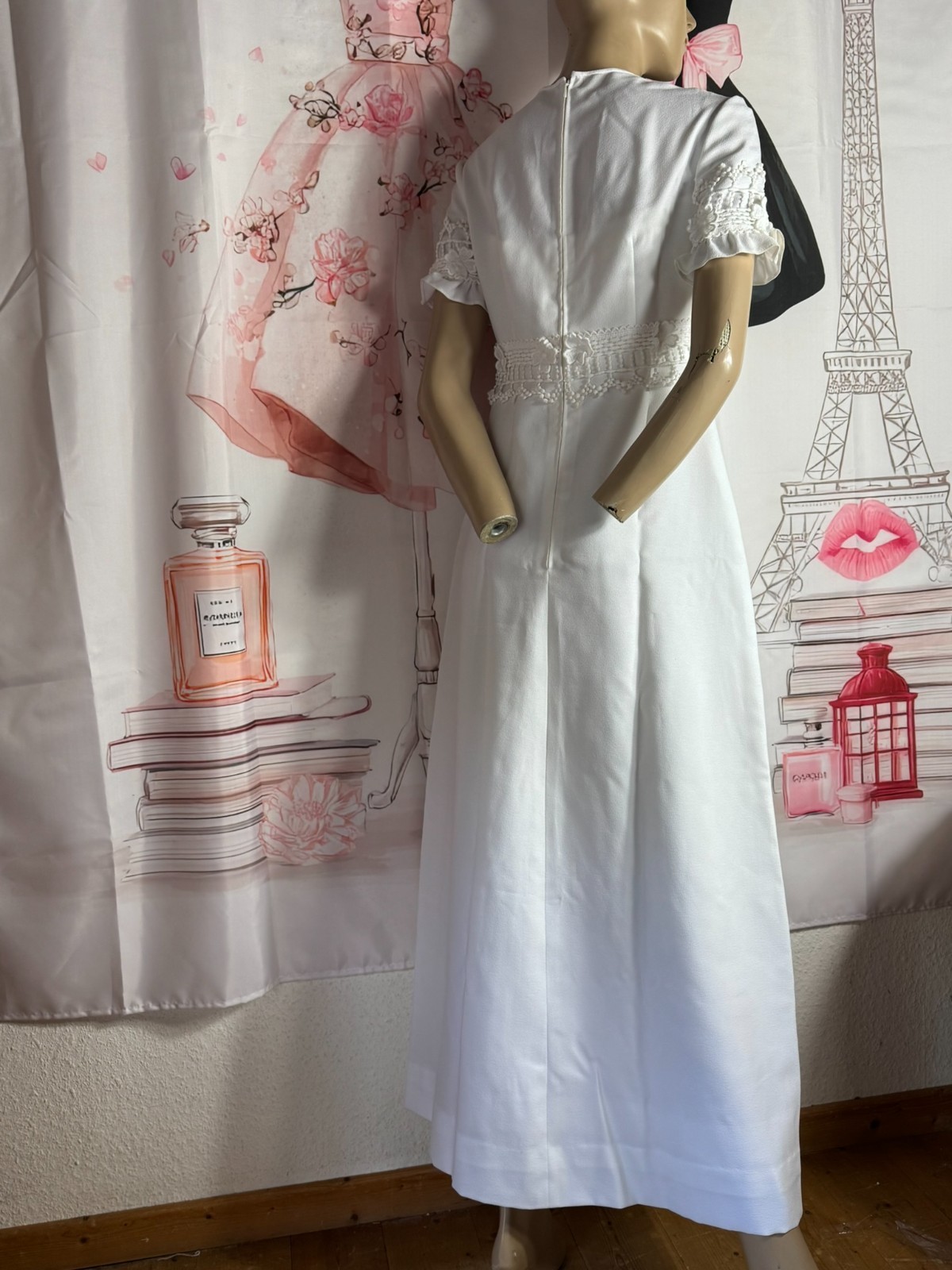 Wedding dress Emiliana reversible model 60s vintage wedding empire lace size 36/38