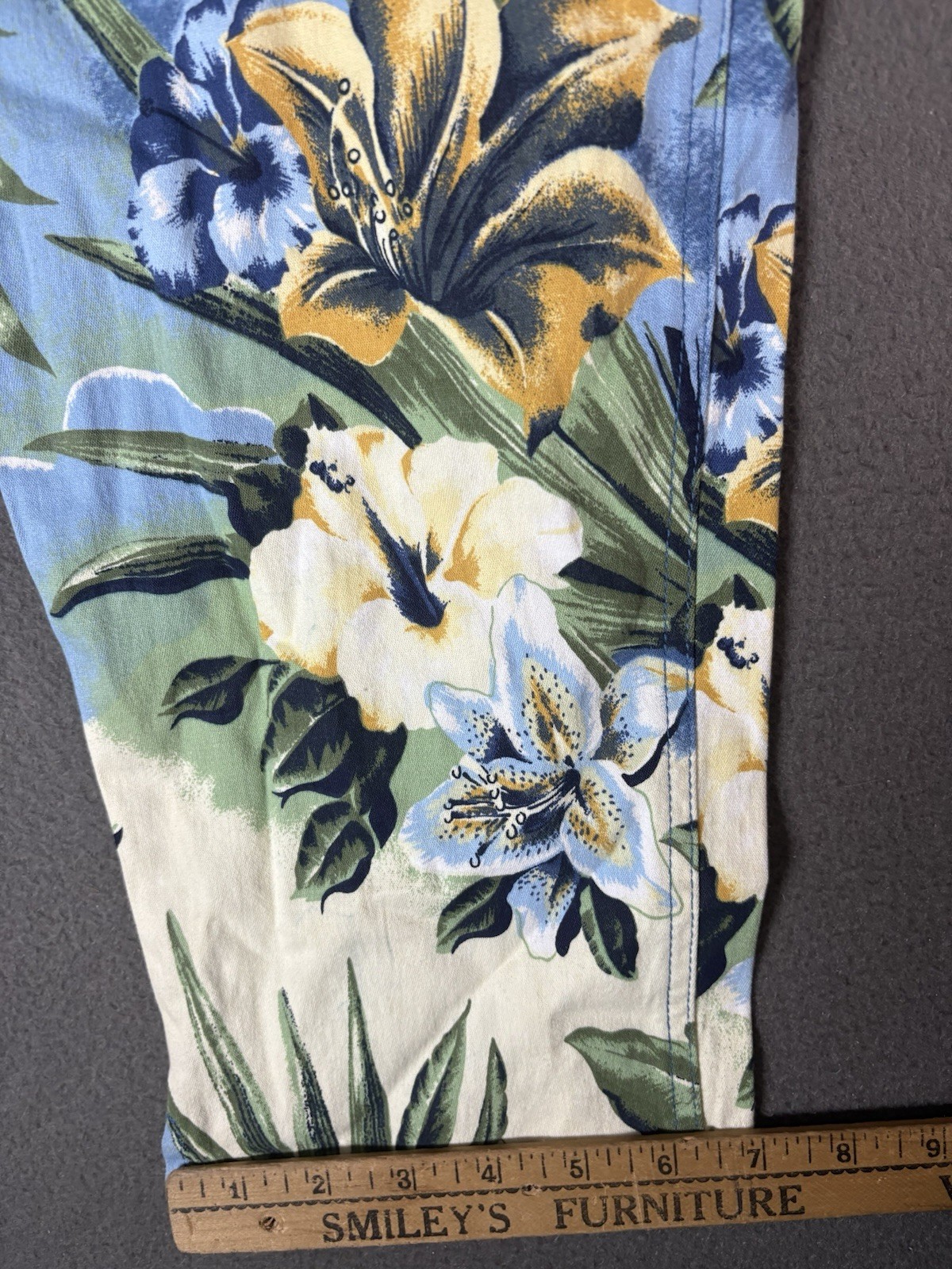 Vintage ROUTE 66 Flower Print pants Size 11/12 (28×26) NWT 90s Y2K 2000s