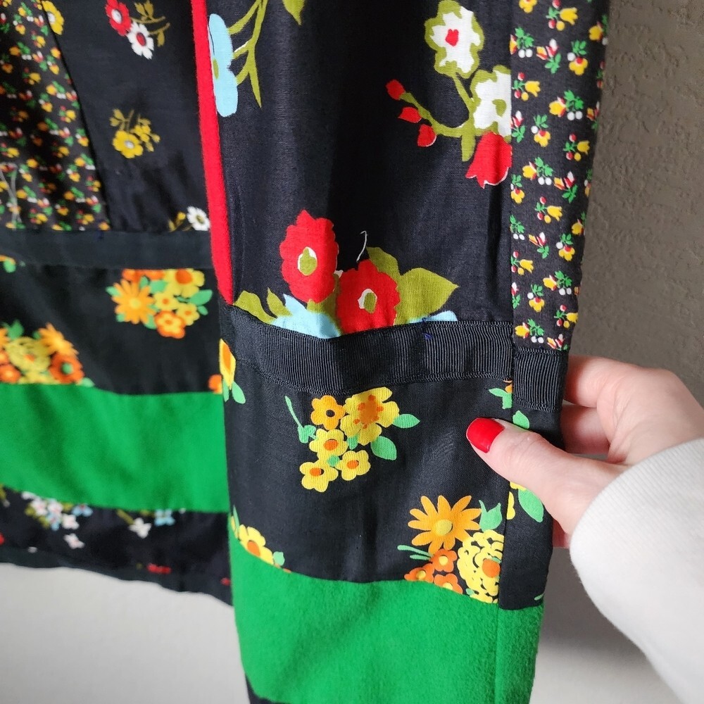 MR. HANK x VINTAGE Cottagecore patchwork 70’s floral maxi skirt moody floral