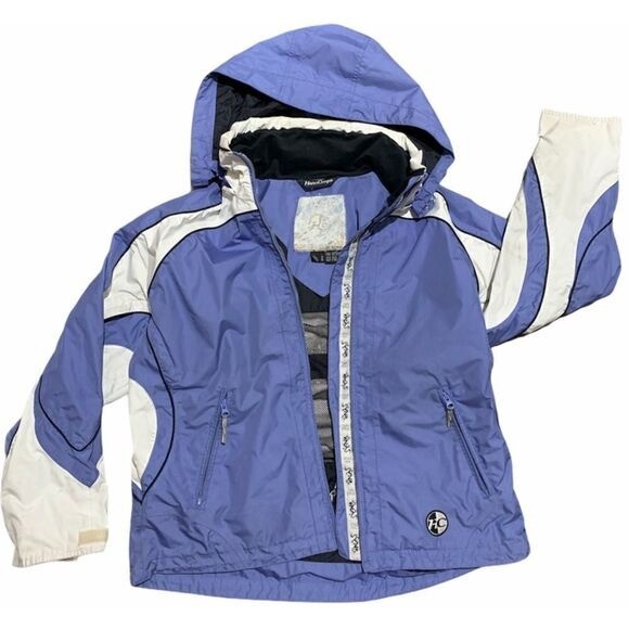 Hard Corps Womens Snowboard Ski Jacket Size 14 Purple White Outdoor Winter