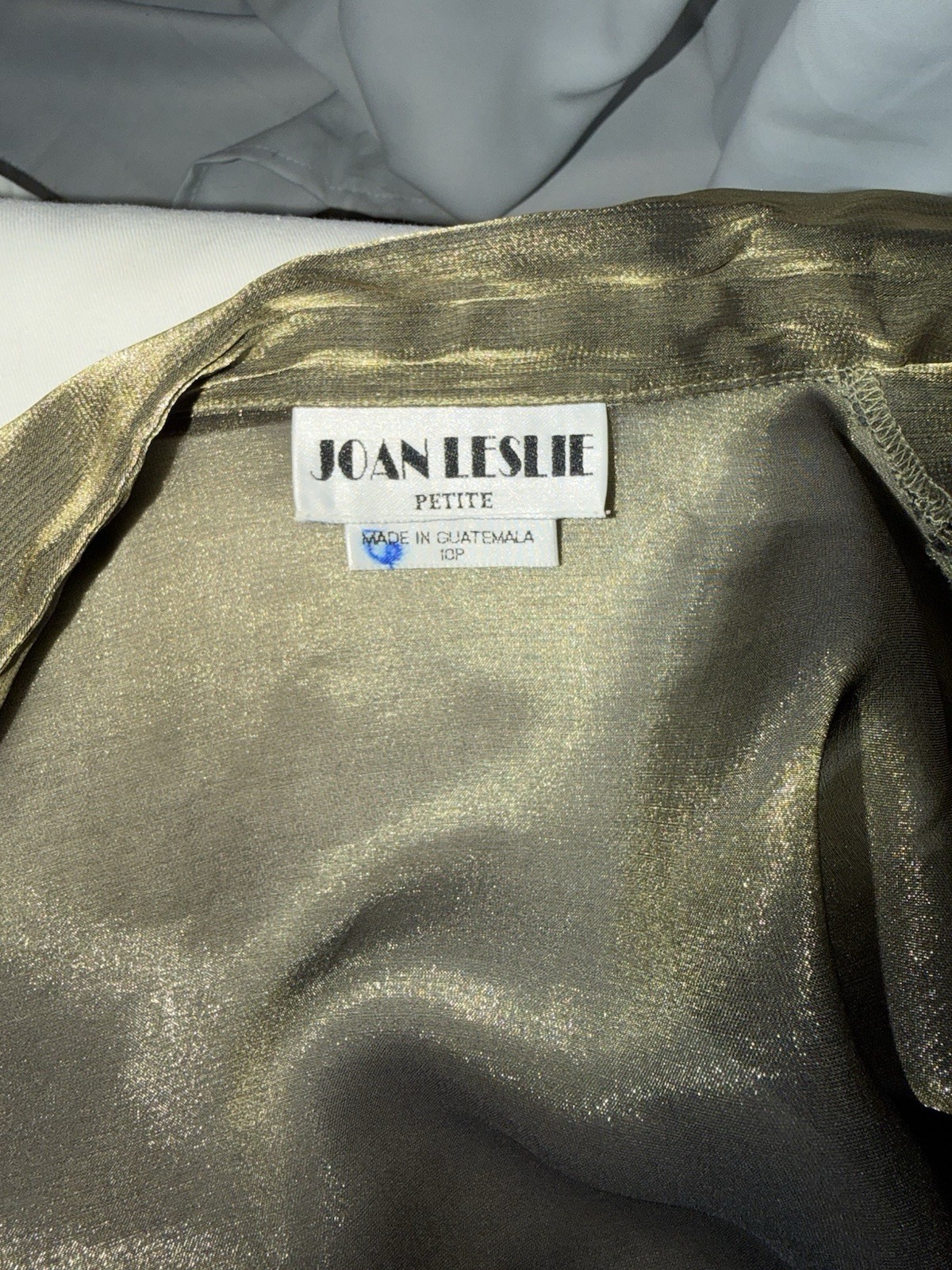 Joan Leslie Vintage 80’s Blouse Size 10 Hunter Green