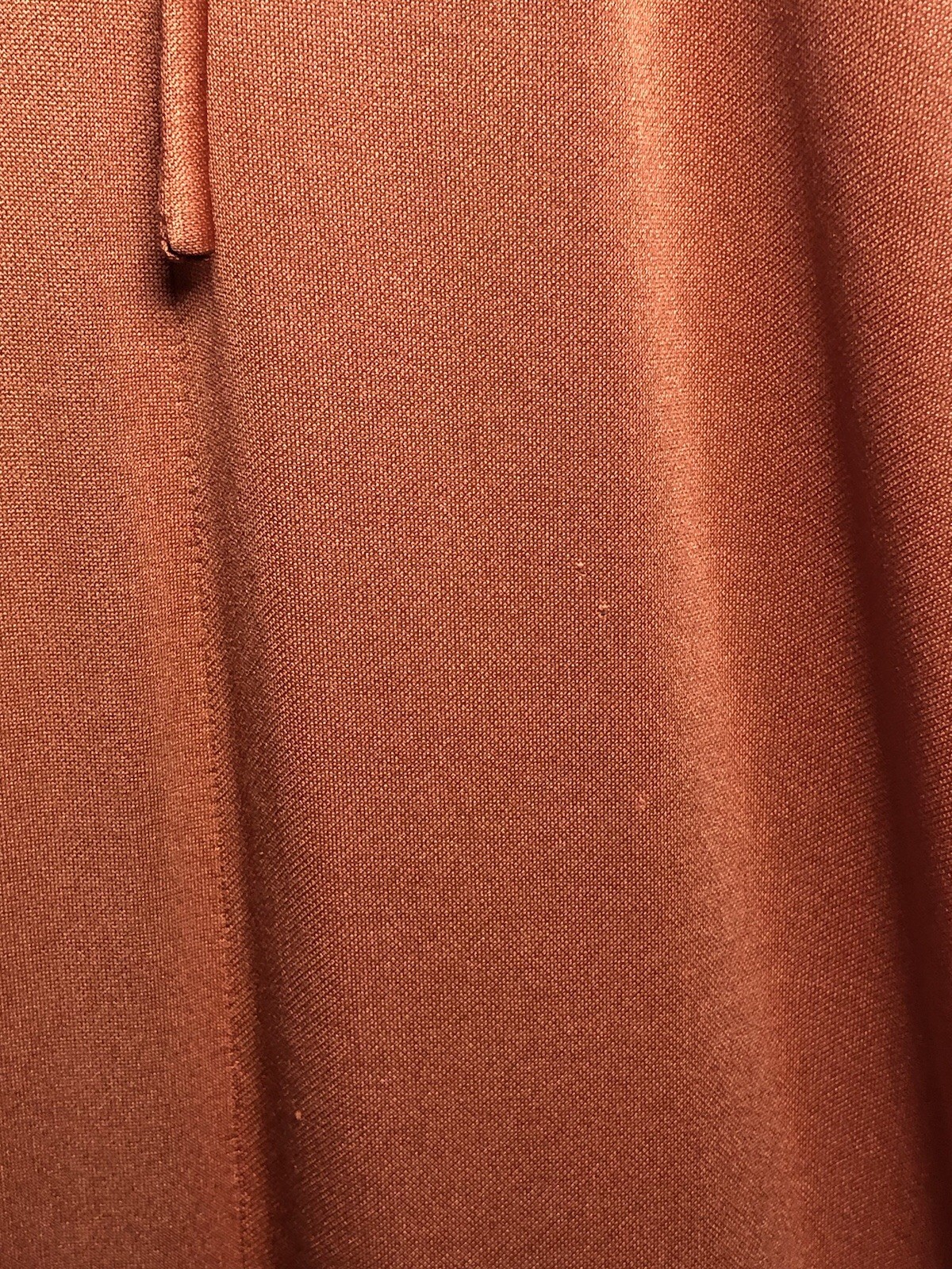 Vtg 70s Halter Maxi Dress Burnt Orange Boho Disco Evening 30-28-34 S/XS DAMAGED