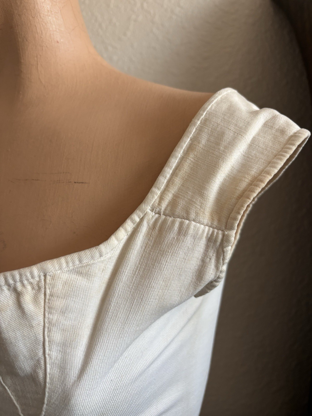 Antique Victorian Corset 1800s Stay Cotton Rare 19th C Western Costume Co