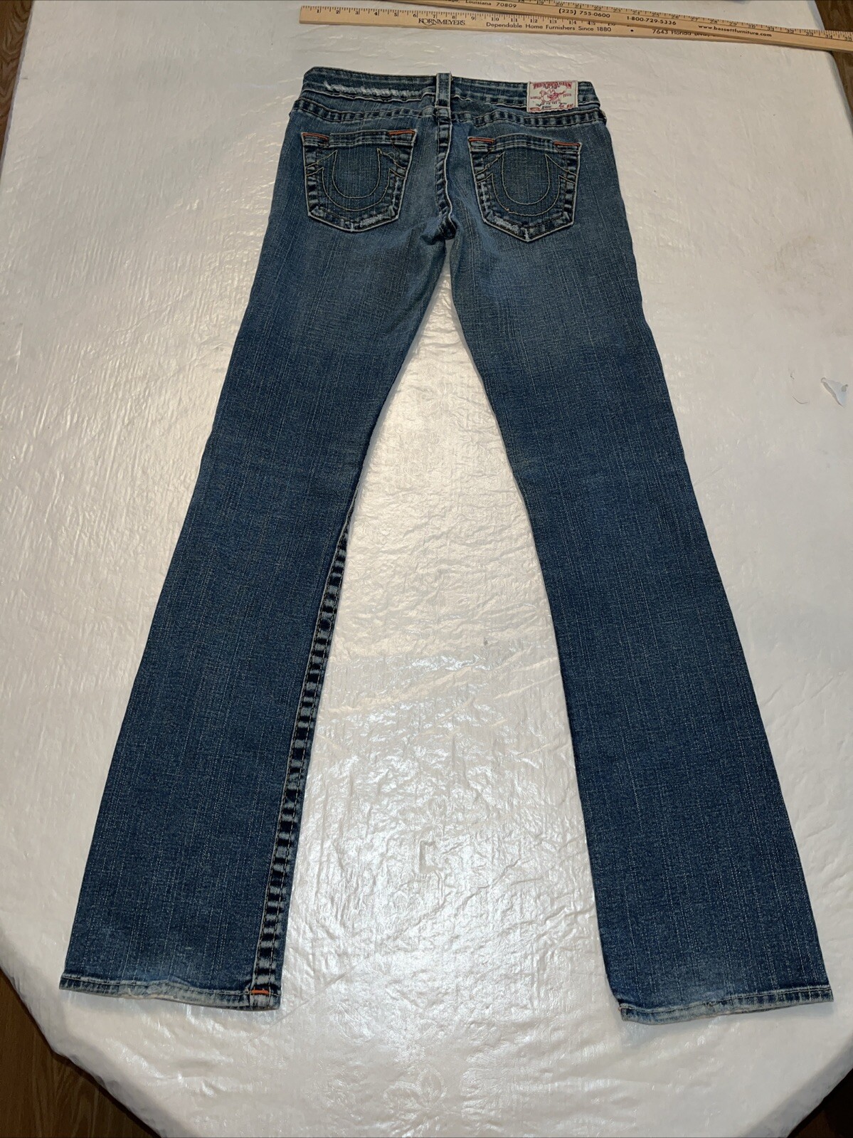 vintage Y2K True Religion Johnny MADE IN USA jeans womens 29 30 32 straight leg