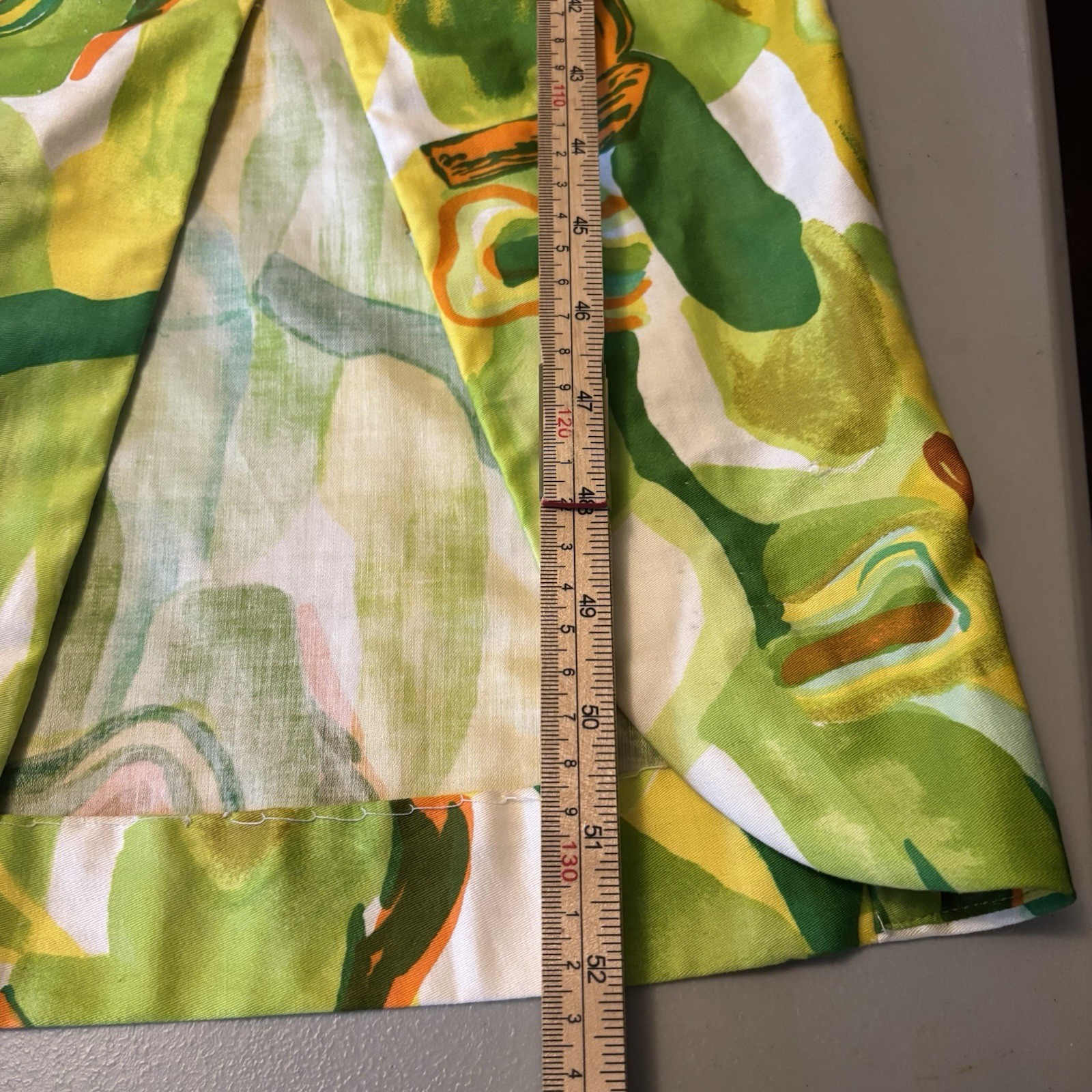 Vintage 1960s Penelope’s Honolulu Hawaiian Barkcloth Abstract Floral Dress Sz 14