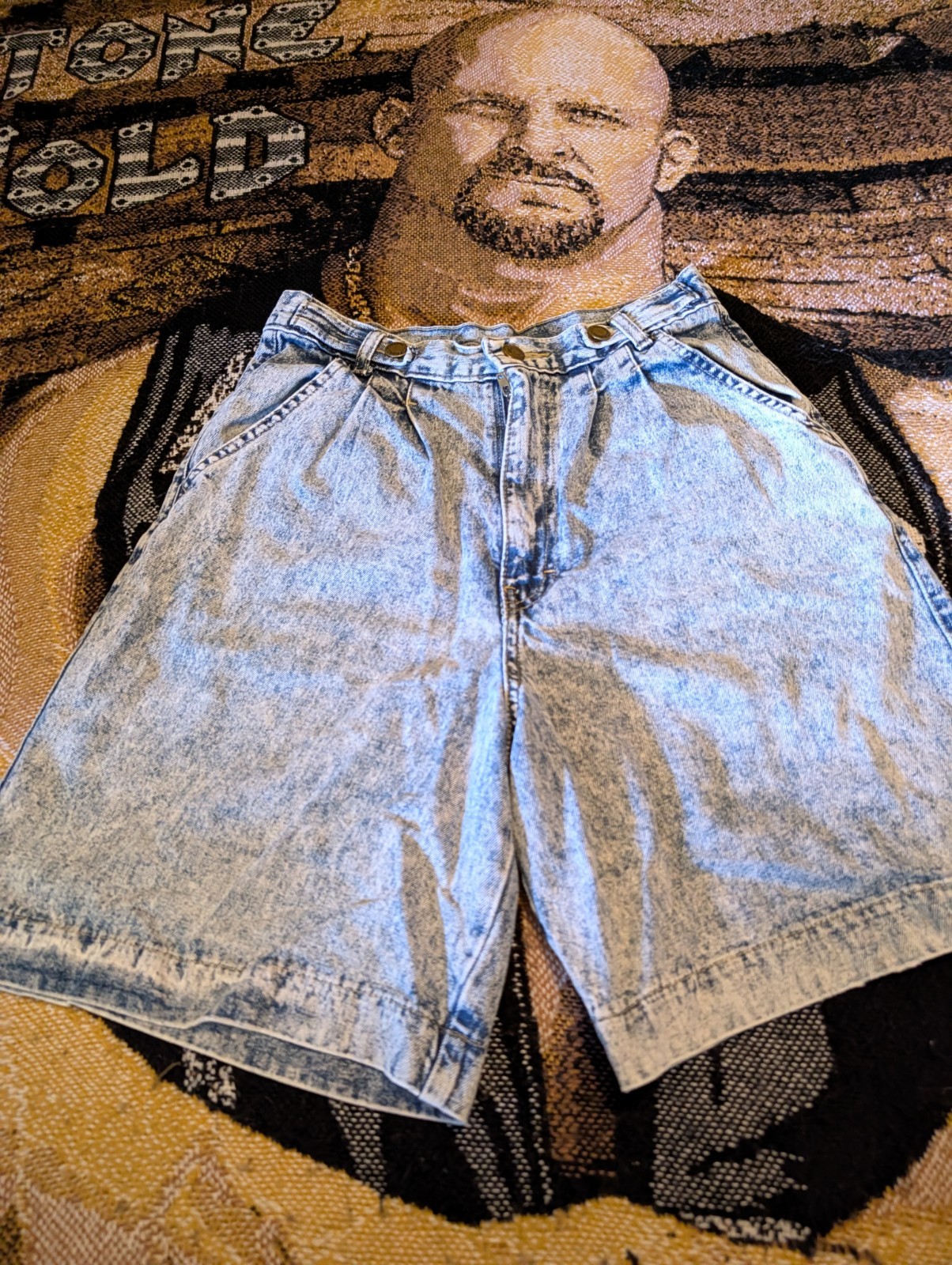 Vintage 80s Jordache High Waist Acid Wash Denim Shorts Pleated JRS sz 10 26in