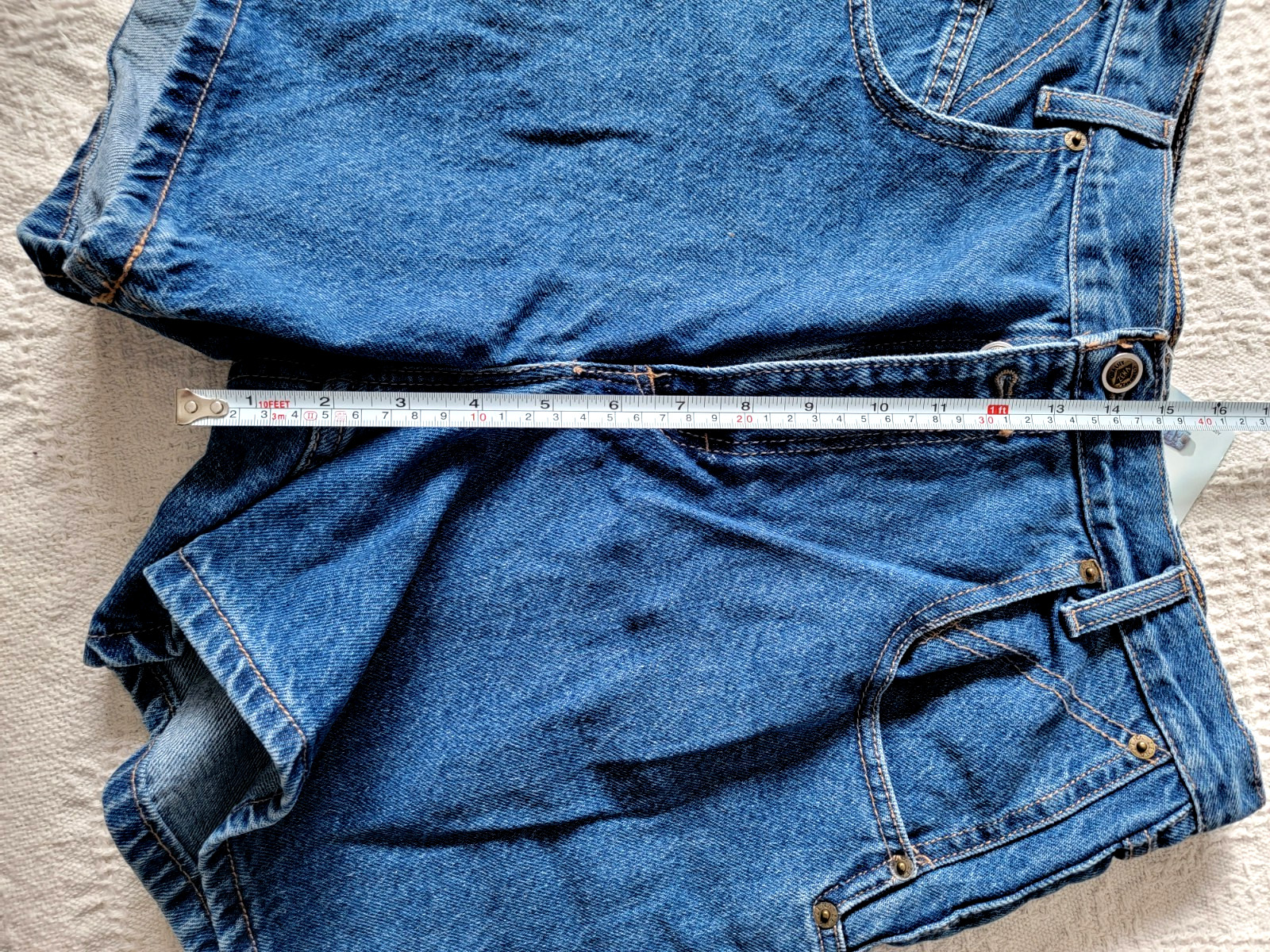 Vintage ZENA Sapphire Denim Jean Shorts Size Missy 18 Mom Grandmacore 80s 90s