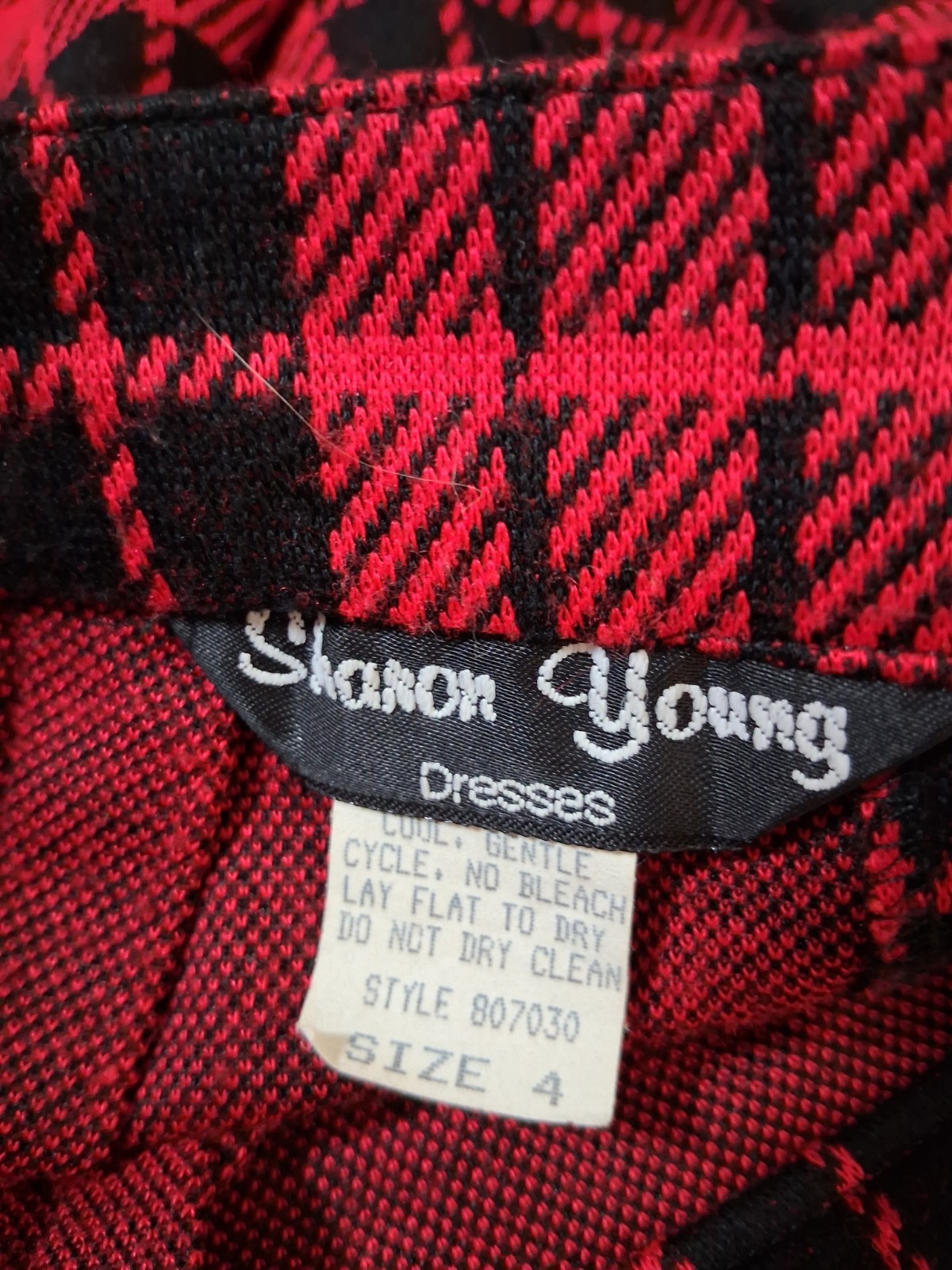 Vintage Sharon Young Red And Black Skirt & Jacket Clueless Y2k