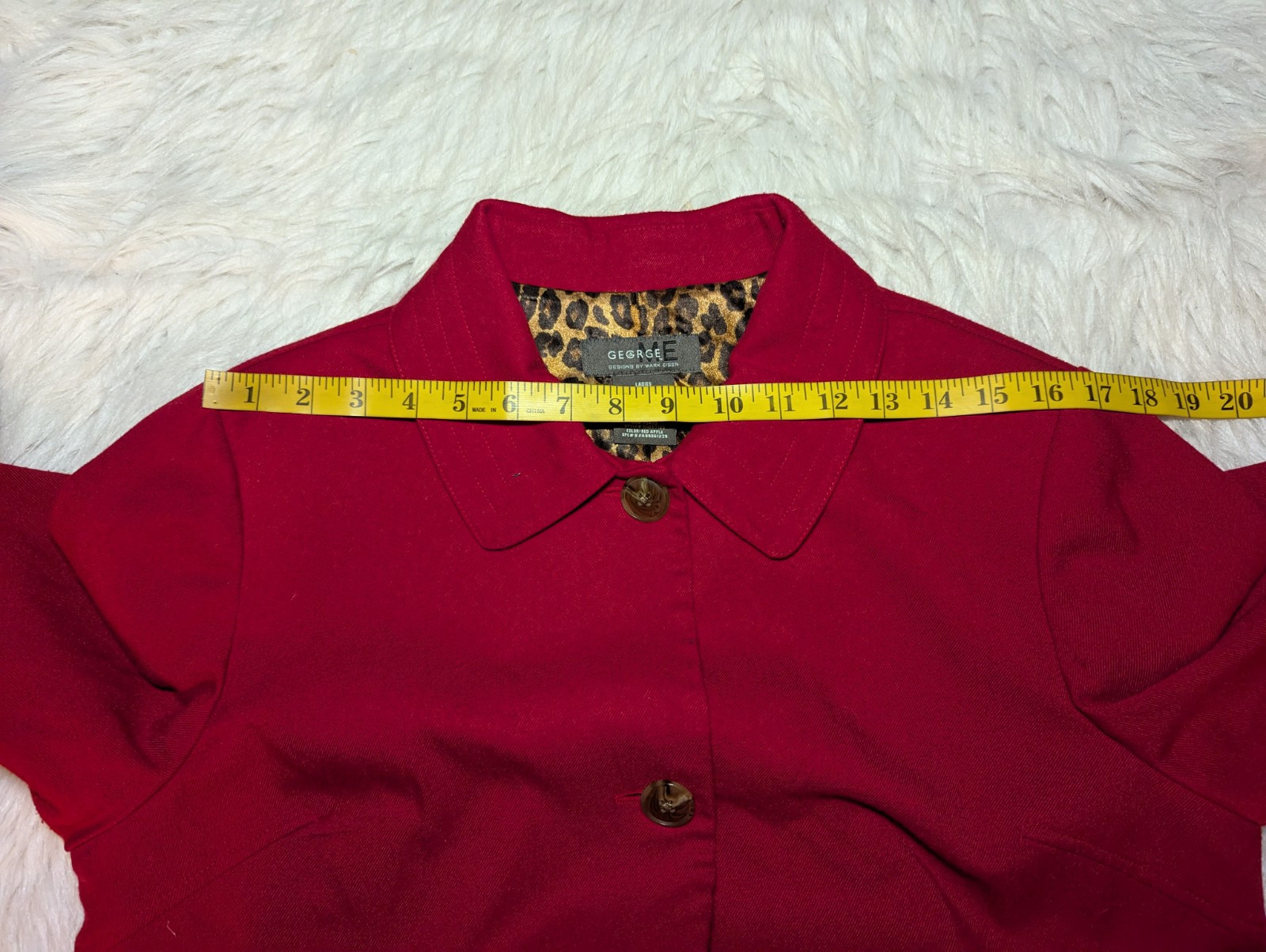 GEORGE ME BY MARK EISEN Apple Red Skirt Blazer Suit Set Women’s Plus 18 Large
