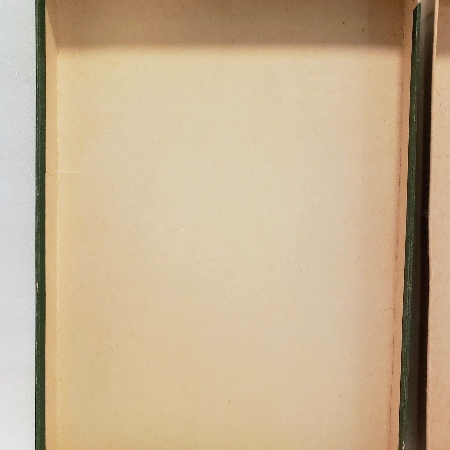 VTG 1930s Art Deco Hosiery Box Full Fashioned Stocking Display Scottie Dog Green