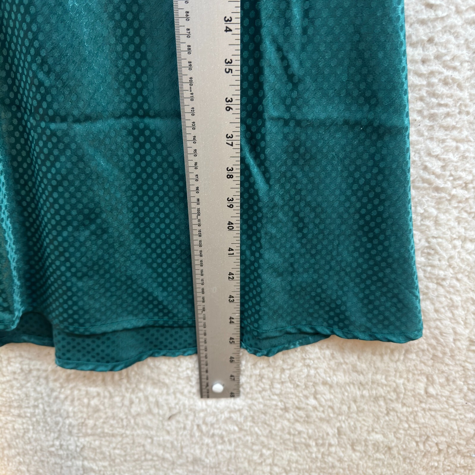 Y2K Vintage Midi Slip Dress Medium Emerald Green Boho Fairy Cottagecore Peasant