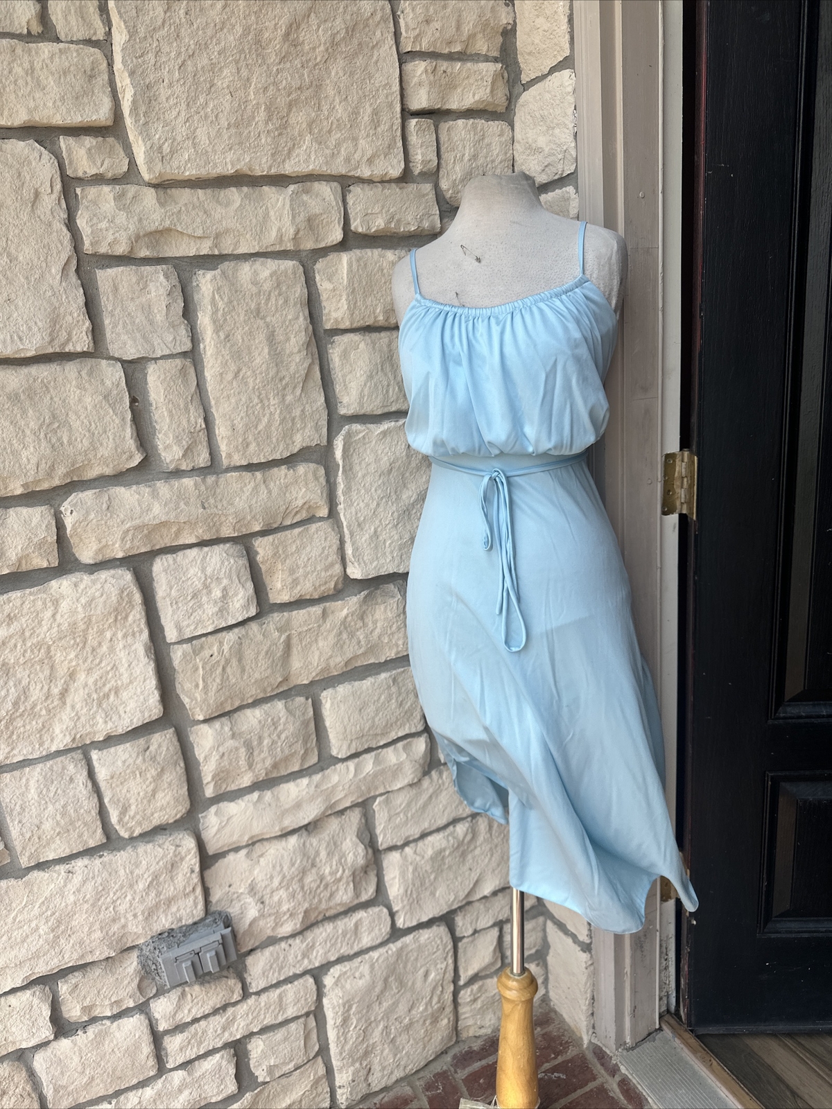 Vintage Union Made 70s dress spaghetti straps size small
