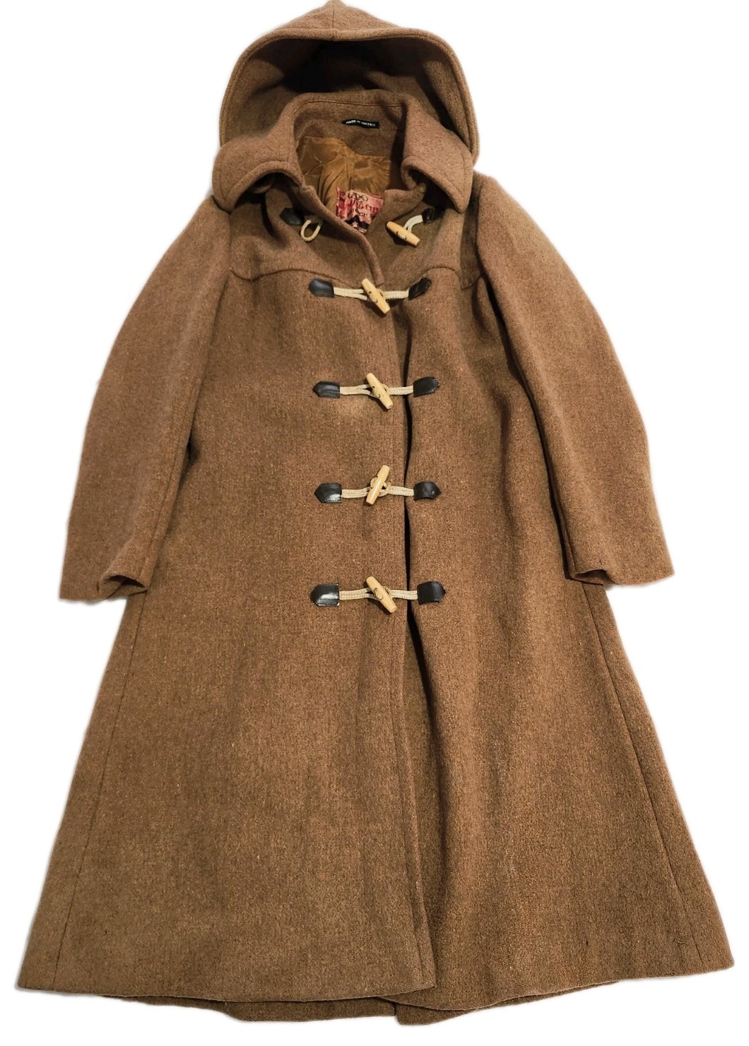 Vintage The Olympic Coat From Munich West Germany Brown Wool Small S Austria