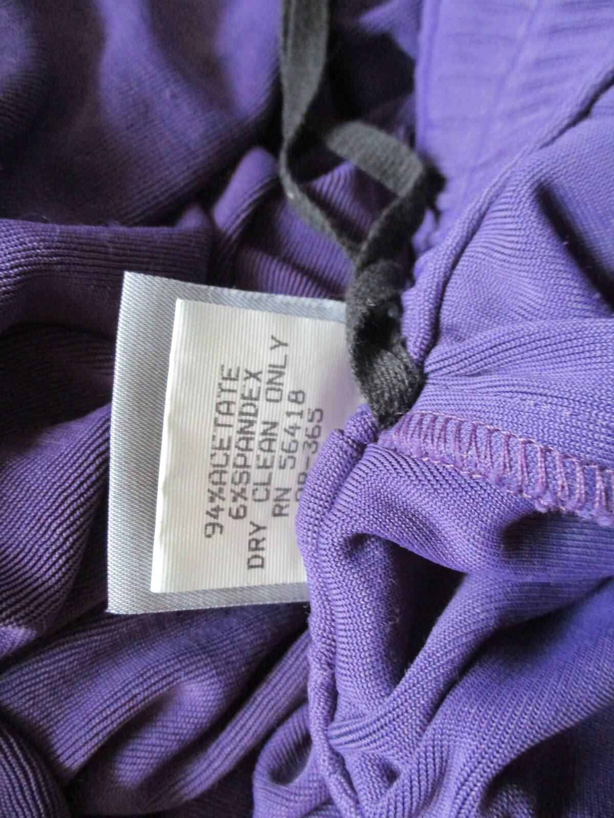 VTG Rabbit Rabbit Rabit Designs Pants Size 8P 8 Petite Purple Jersey Knit