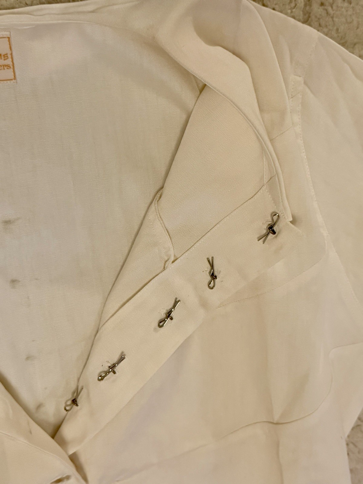 Vintage 1920s Braemer Mandel Bros Nurse Uniform Dress Bachelor Buttons Unworn
