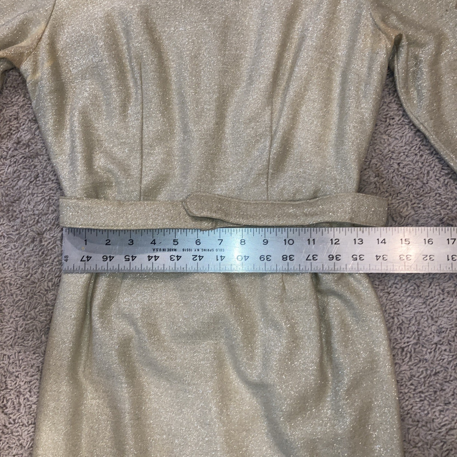 Vintage Champagne Gold Shift Formal Party Dress Mod MCM S 1960s