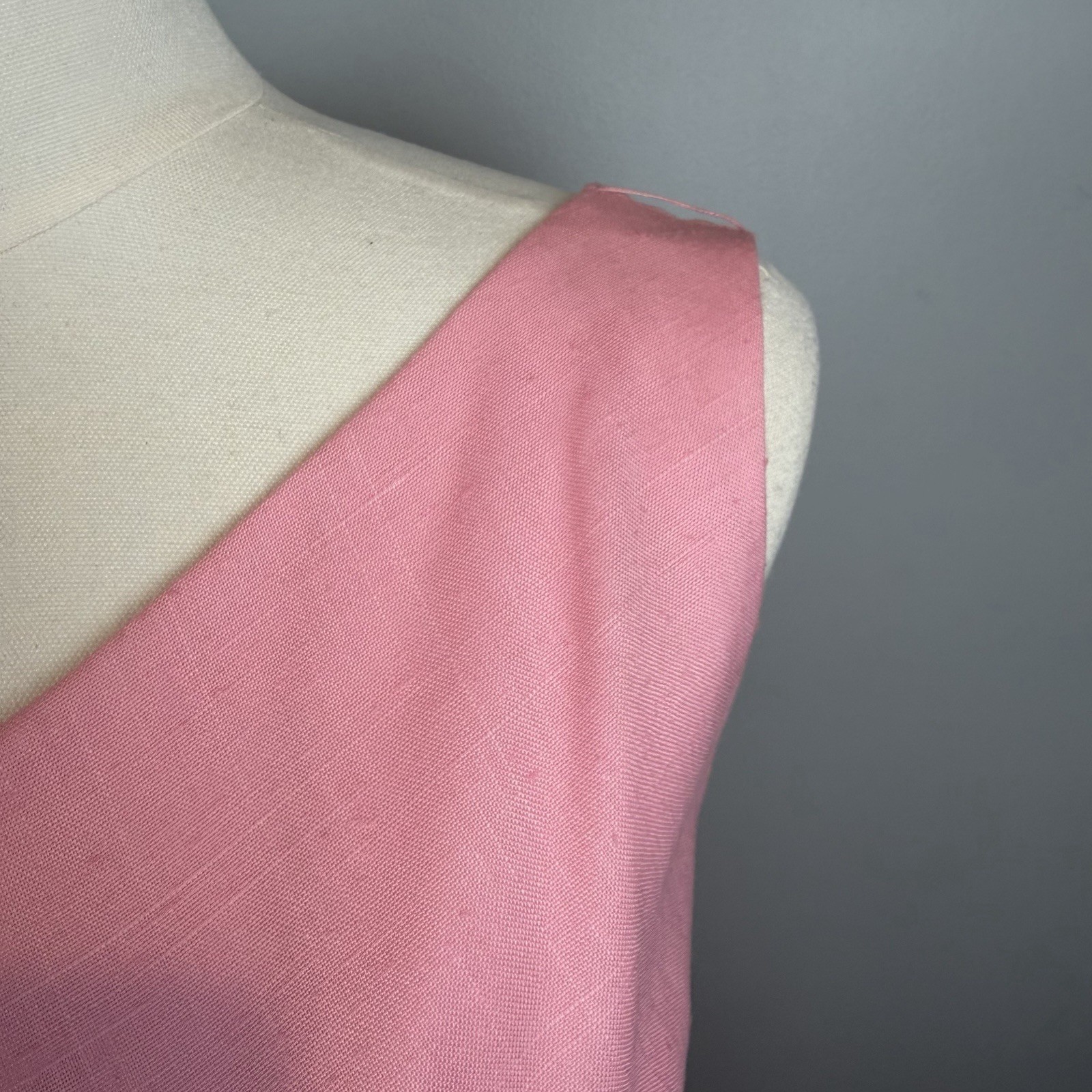Priscilla of Boston Pink Gown Womens Size XS Single Shoulder Mid Century Vtg