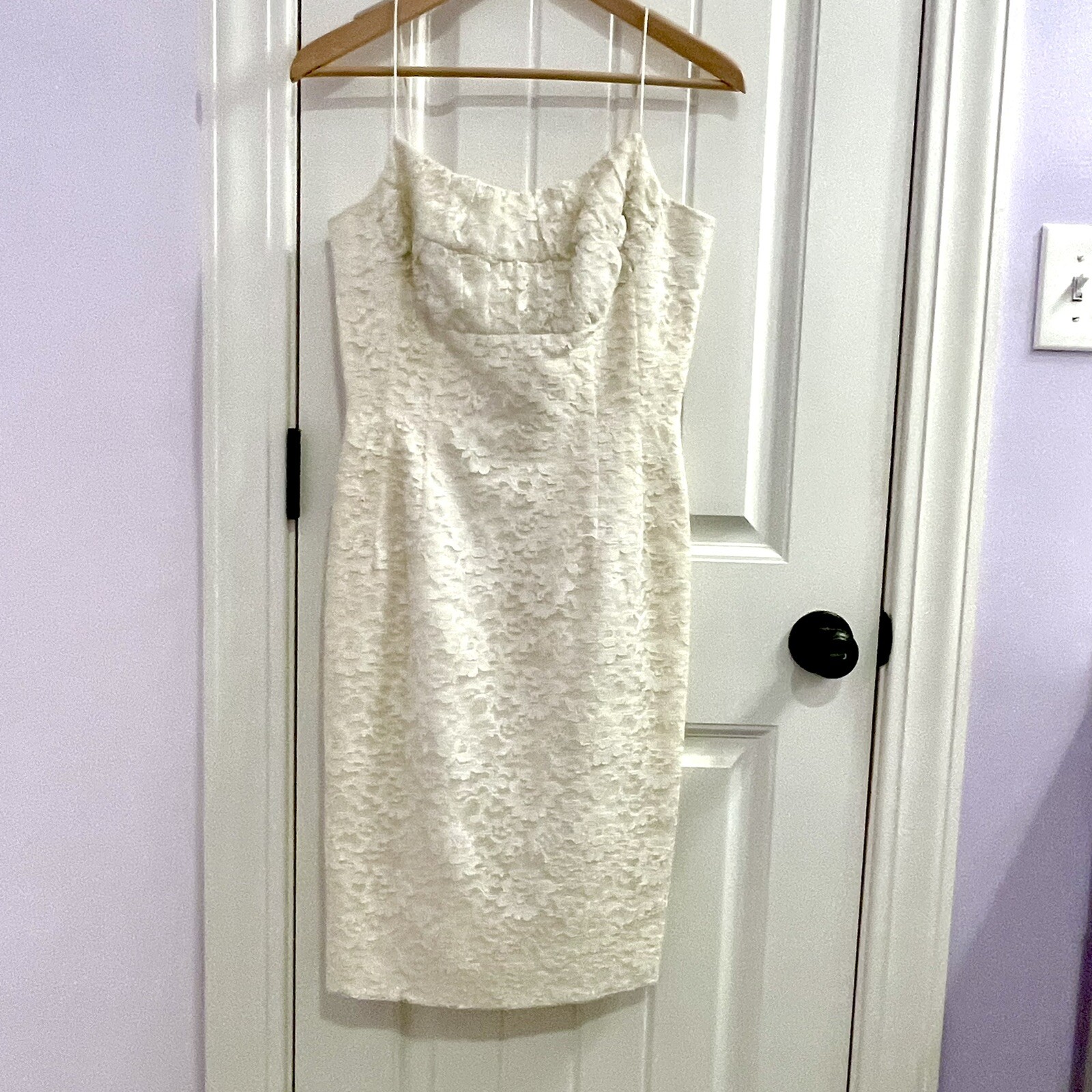 Exquisite Vintage 50’s Lilli Diamond of California White French Lace Dress