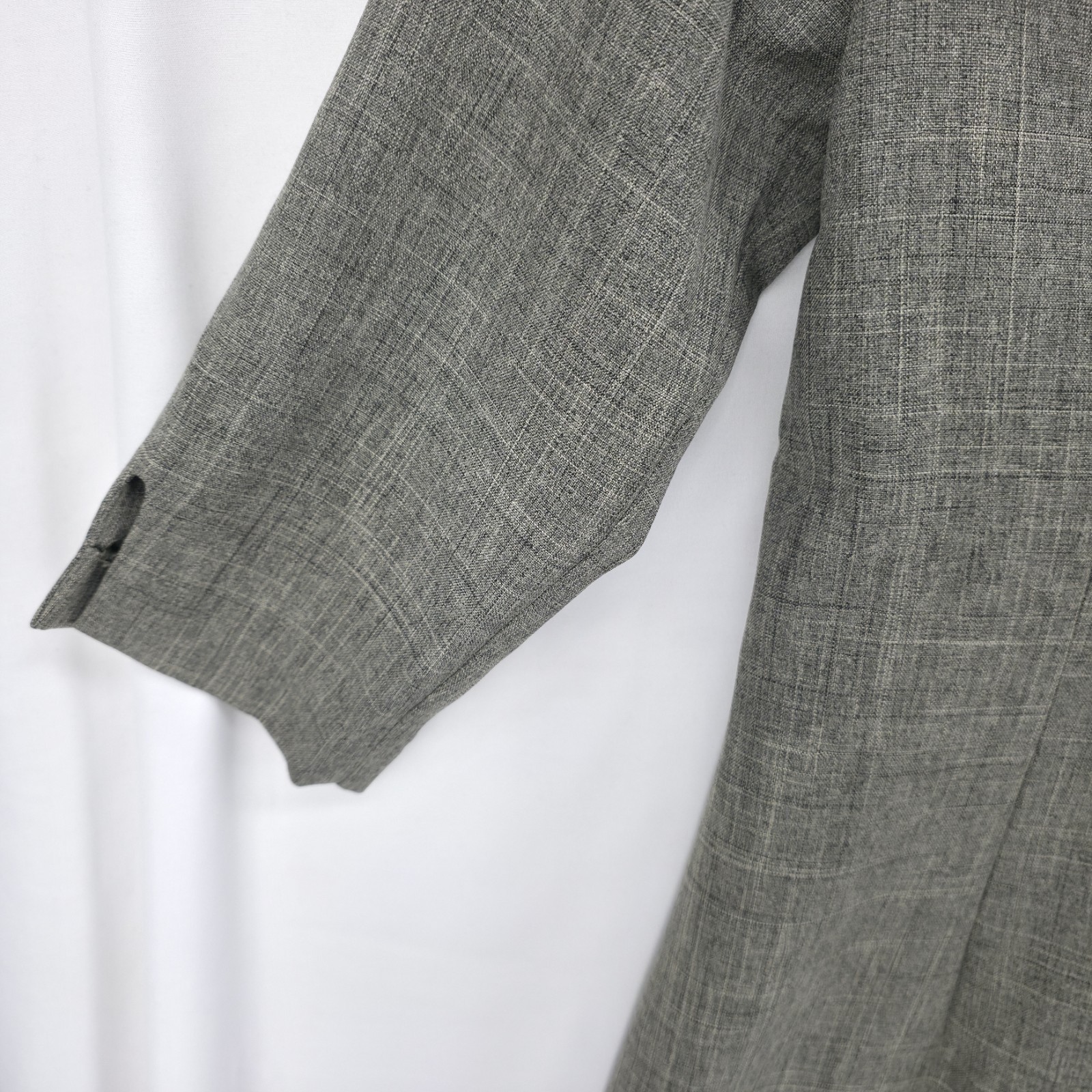 Vintage Heart Soul Button Front Long Jacket Dress USA Minimalist Gray Size 5