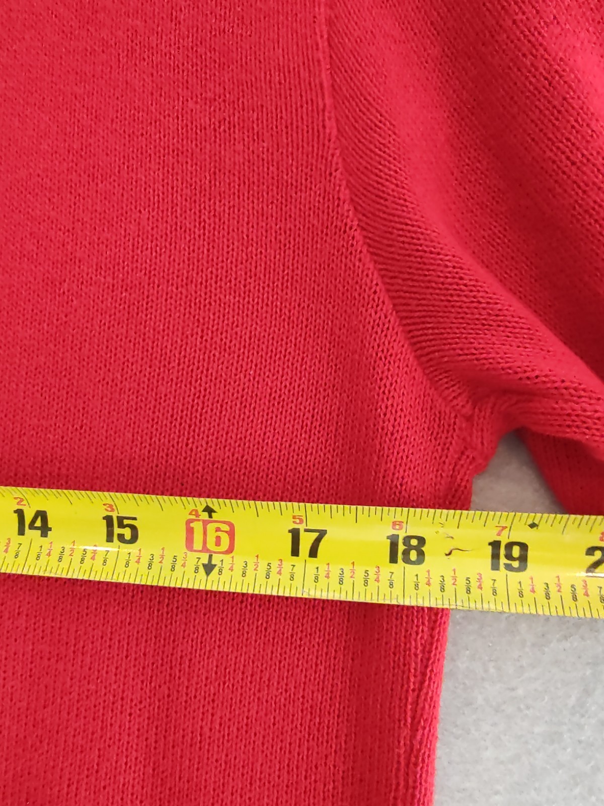 VTG Nikki Short Sleeve Sweater Red W Sz M Made In USA Valentine’s Day Preppy
