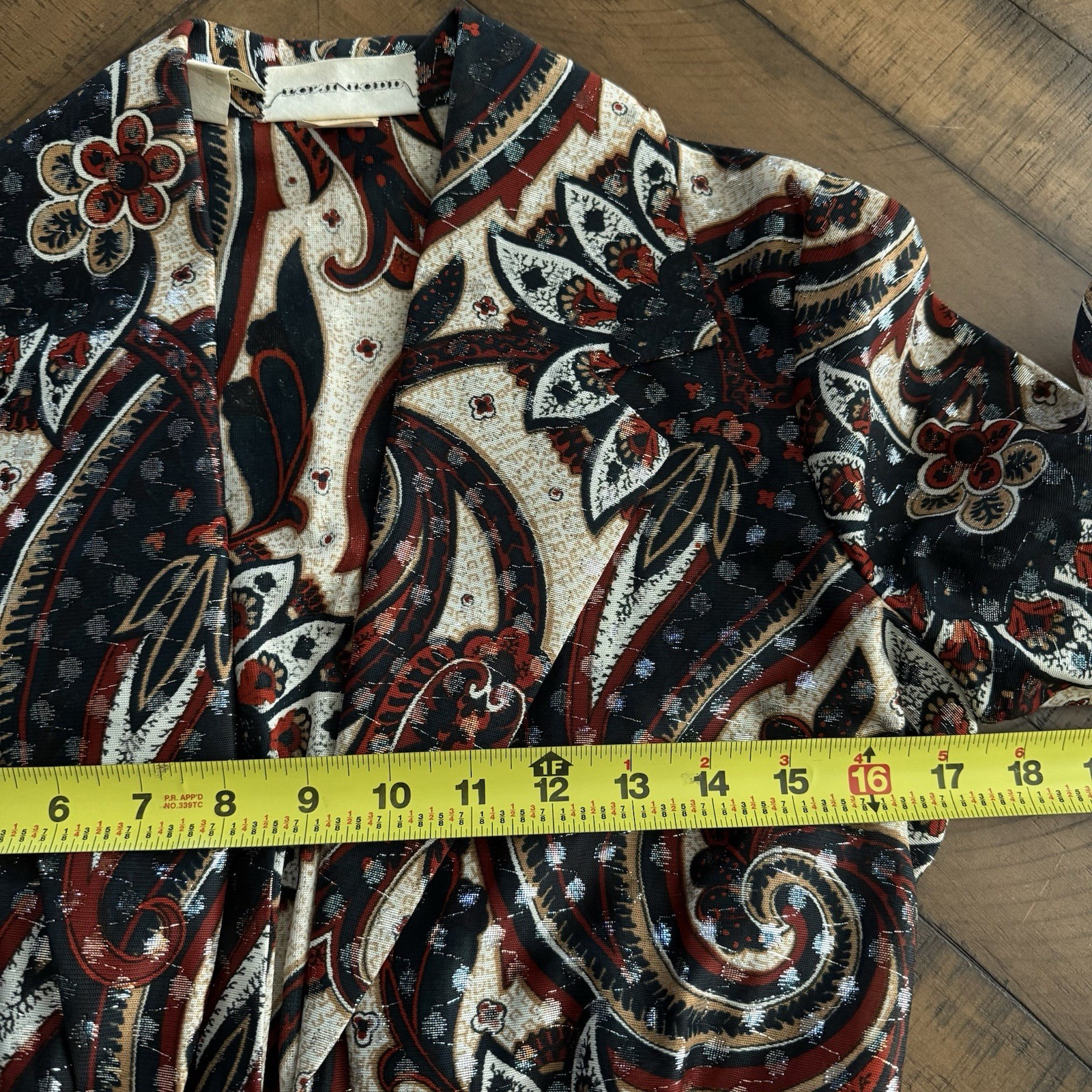 VTG Toni Todd Union Made Floral Print Jacket Long Flare Romper Sleeveless Sz 10