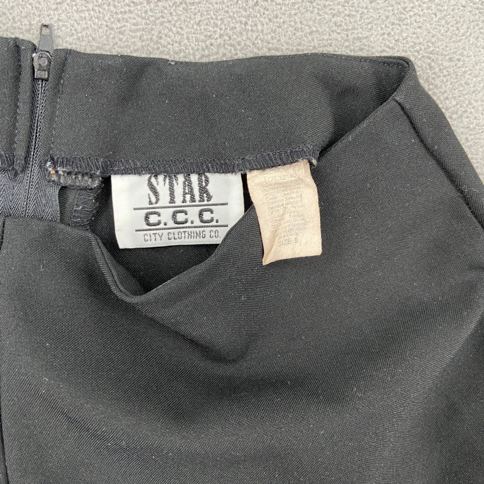 Star City Clothing Co Womens Black Flare Leg High Rise Dress Pants Sz 5 Vintage