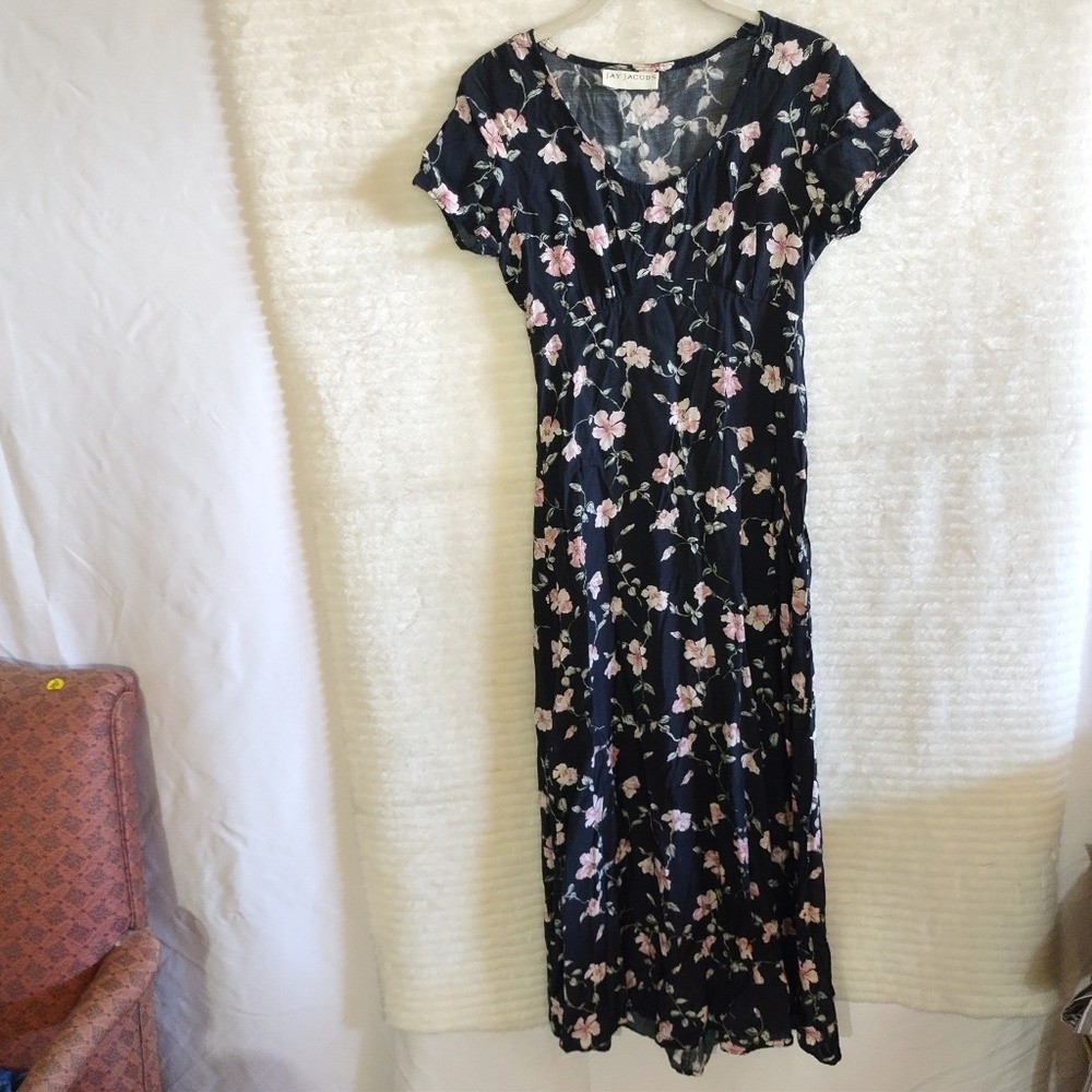 Vintage Y2K Jay Jacobs Floral Midi Dress