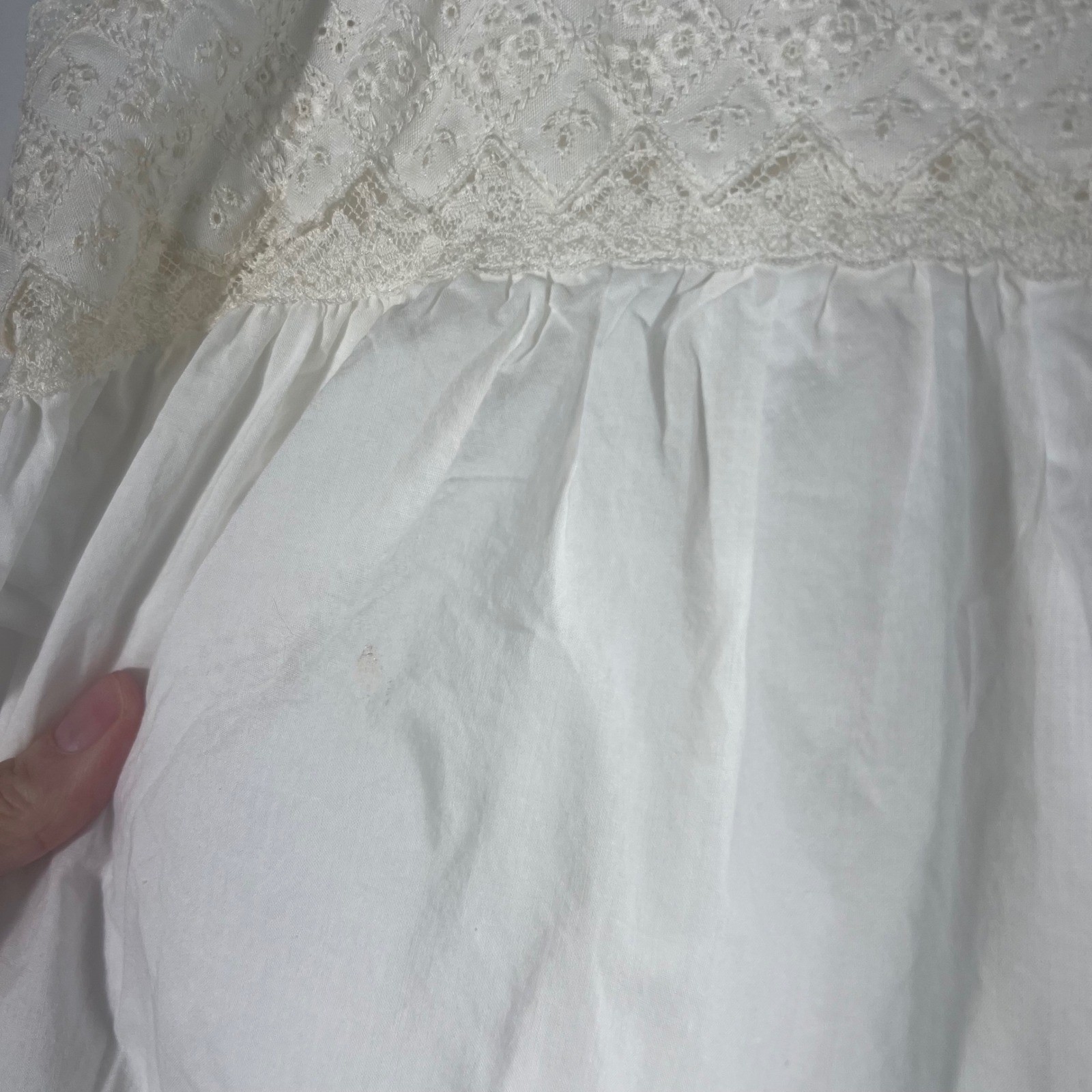 Vintage Victoria’s Secret Country Romantic Prairie RobeNightgown Maxi XS/S Flaw