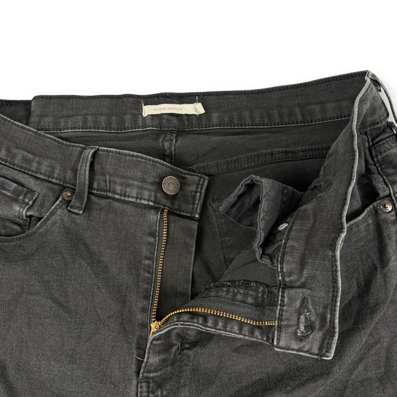 Signature by Levi Strauss & Co. Classic Bootcut Jeans Mens 16M 33×32 Black Denim