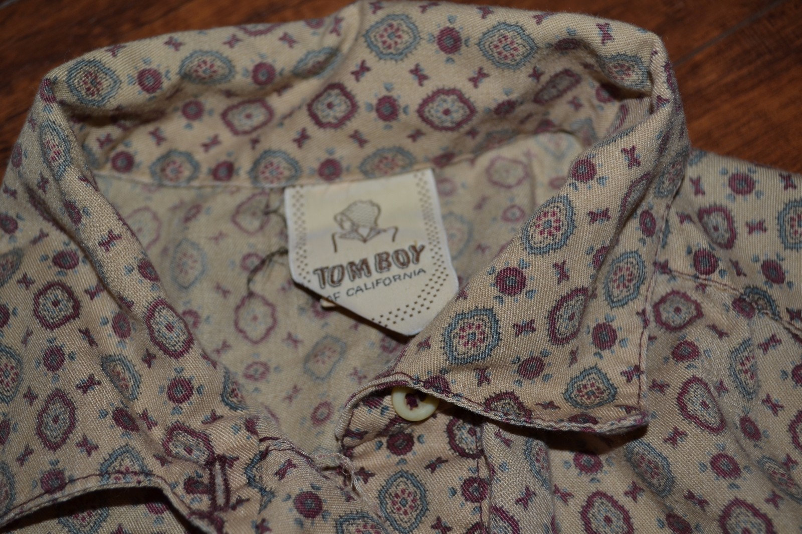 G0- Vintage Tomboy of California Long Sleeve Button Down Shirt