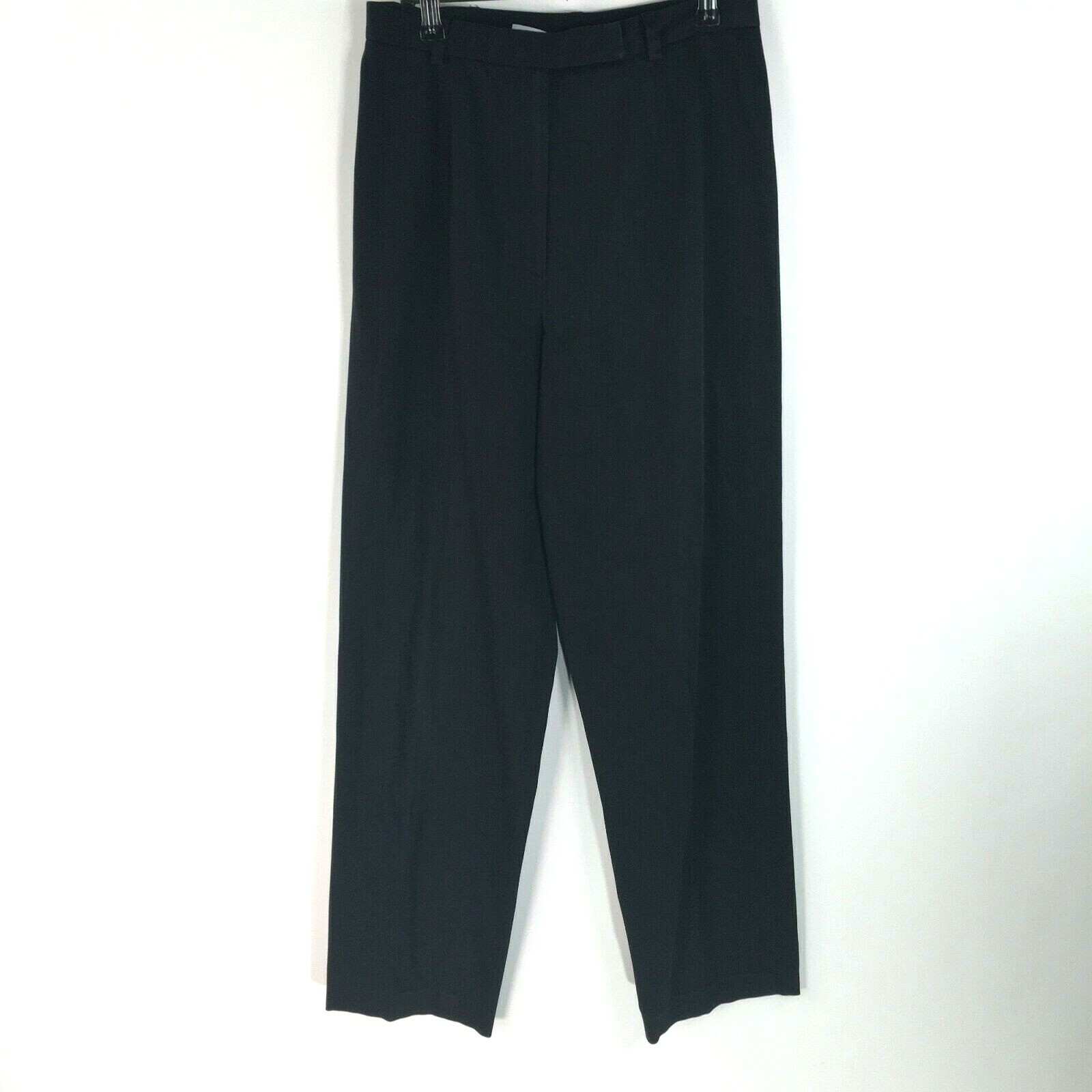 Vintage Jones New York Womens Stretch Regular Slacks Black Dress Pants Size 8