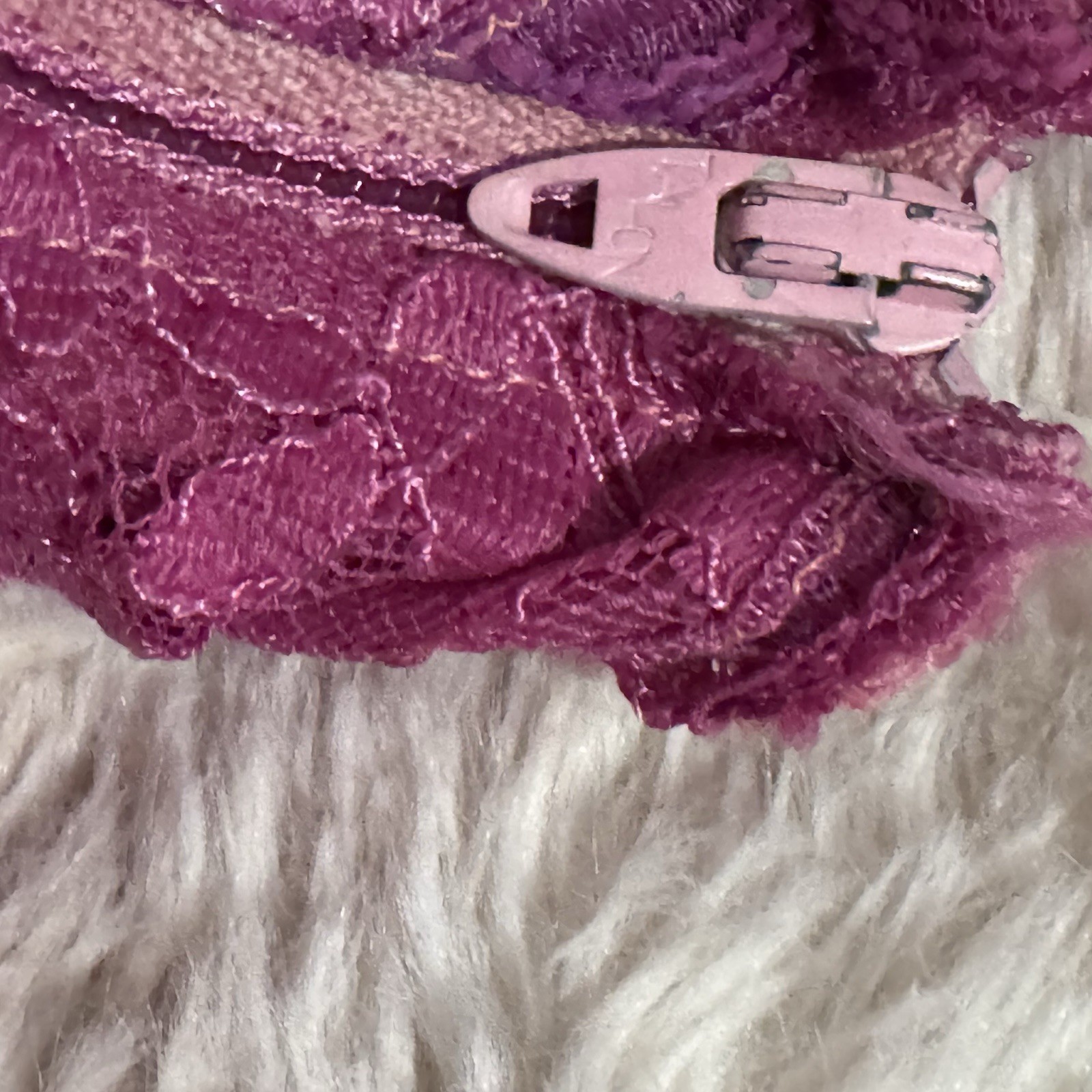 Unique Rare Fuchsia Rhinestone Detailed Lace Slip Vintage Lingerie Sz L 12 / 14