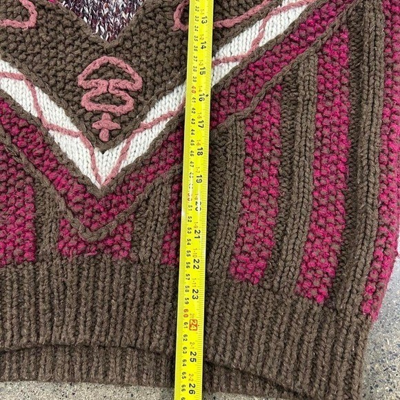 Vintage 80s COOGI Style Novo 3D Pattern Knit Sweater Womens (Size L)