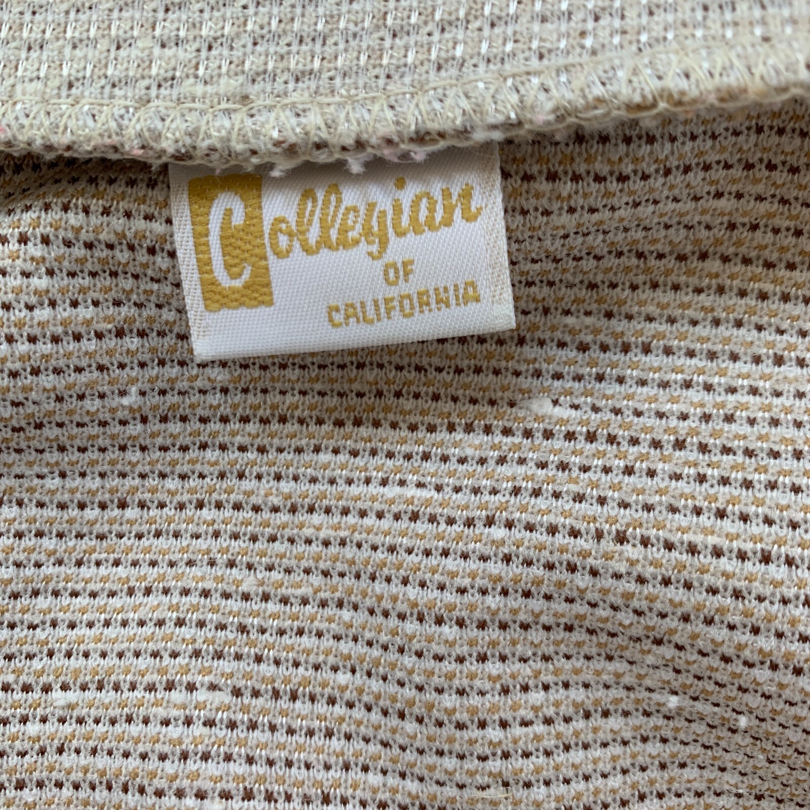 Vintage Collegian of California Textured Elastic Waist Skirt Size 13/14