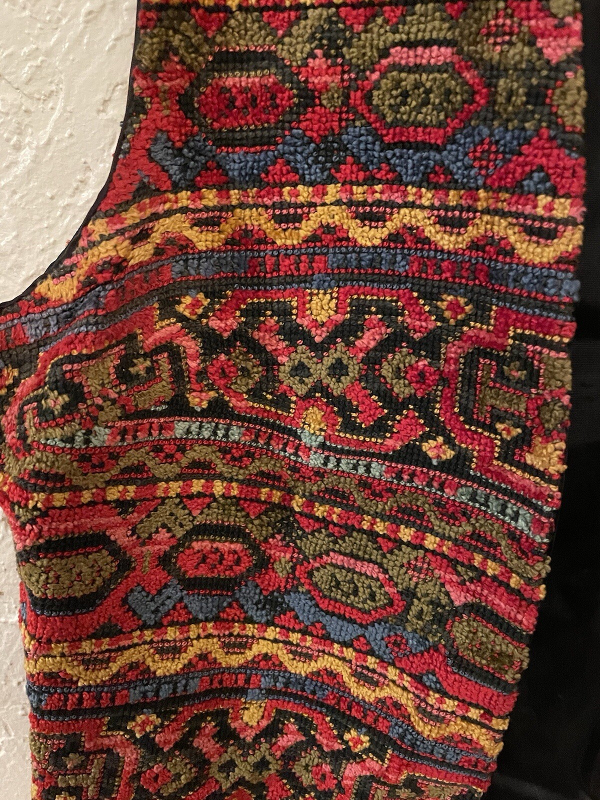 Vintage Aladdin Vest Carpet Tapestry 1960S-1970S Hippie Size S-M