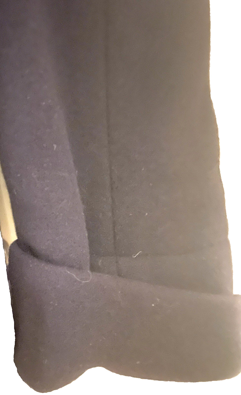 Vintage NYGARD Cashmere NAVY BLUE Full Length Detachable RABBIT FUR HOOD COAT 14