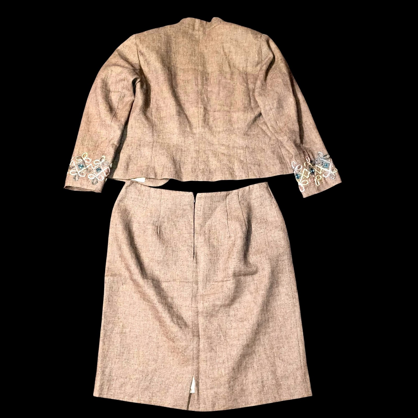Boho Jacket Skirt VTG Bolero Cropped Matador Wearable Art Womens Size M
