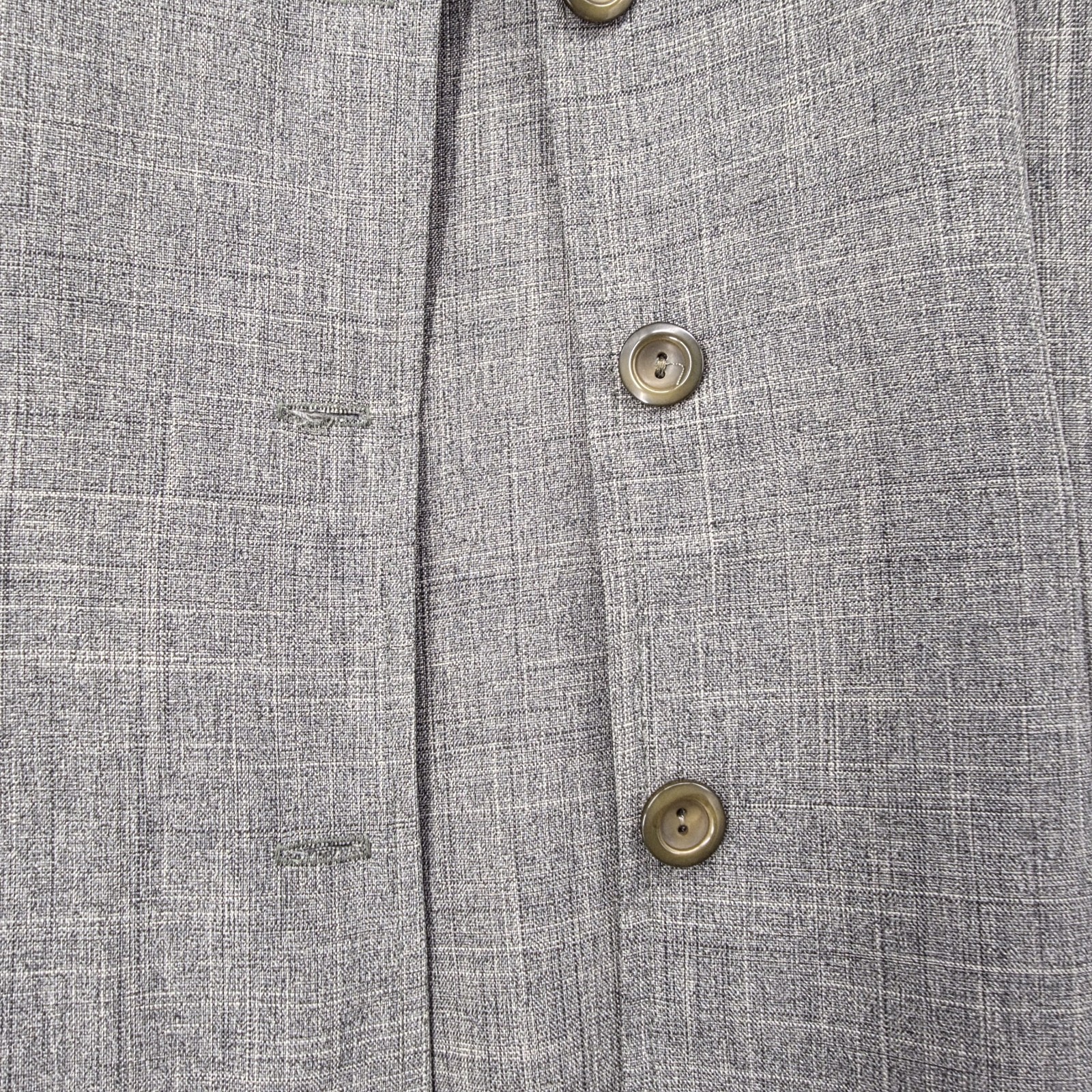 Vintage Heart Soul Button Front Long Jacket Dress USA Minimalist Gray Size 5