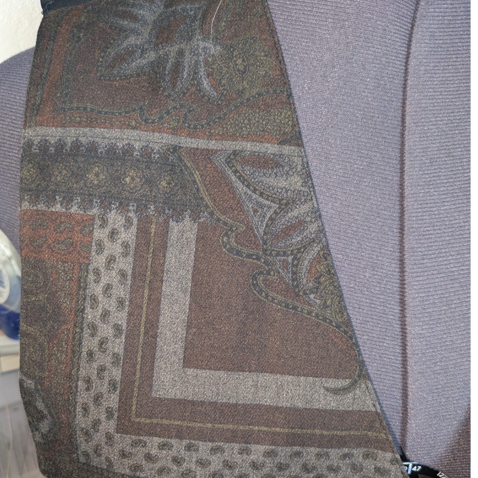 90s Dark Academia Tapestry Vest Buckle Back M Fits L/XL