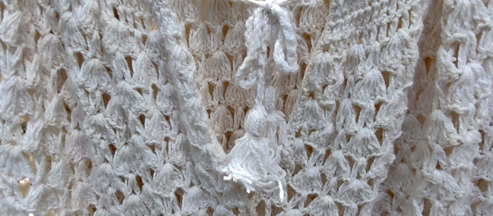 Vtg 1970’s-80’s „Perled” Brand, Philippines Crochet 2 Pc (M) Top/Skirt, Boho