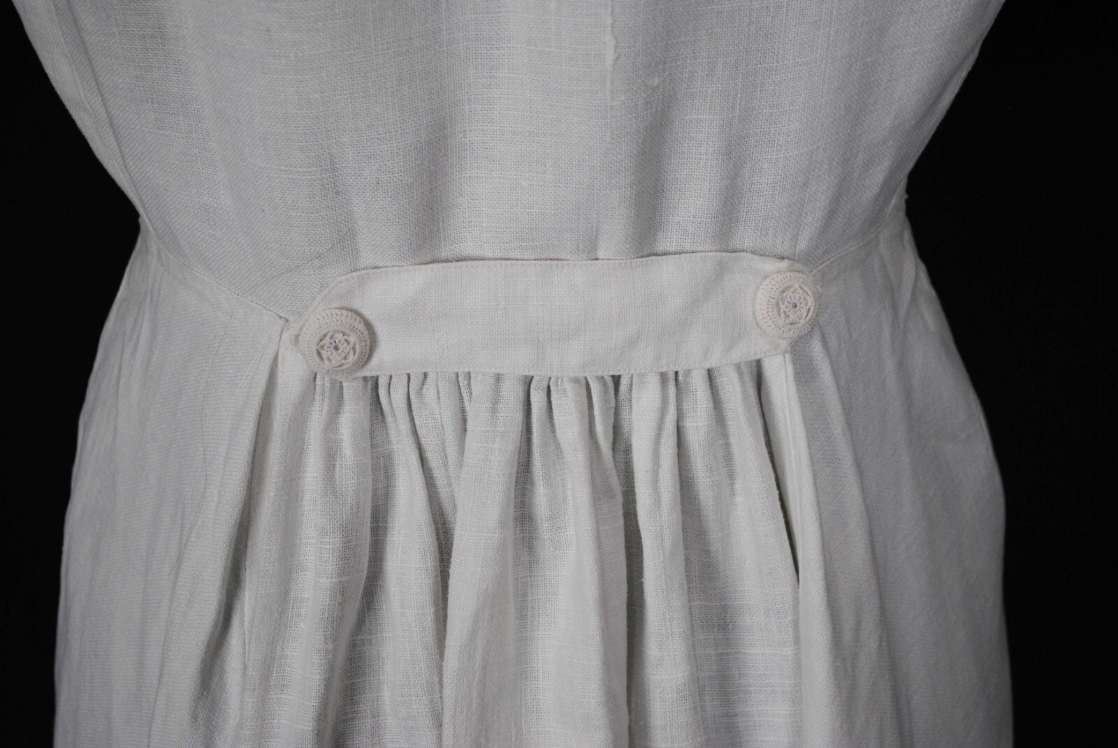 EDWARDIAN LINEN DAY DRESS, 1915-1920