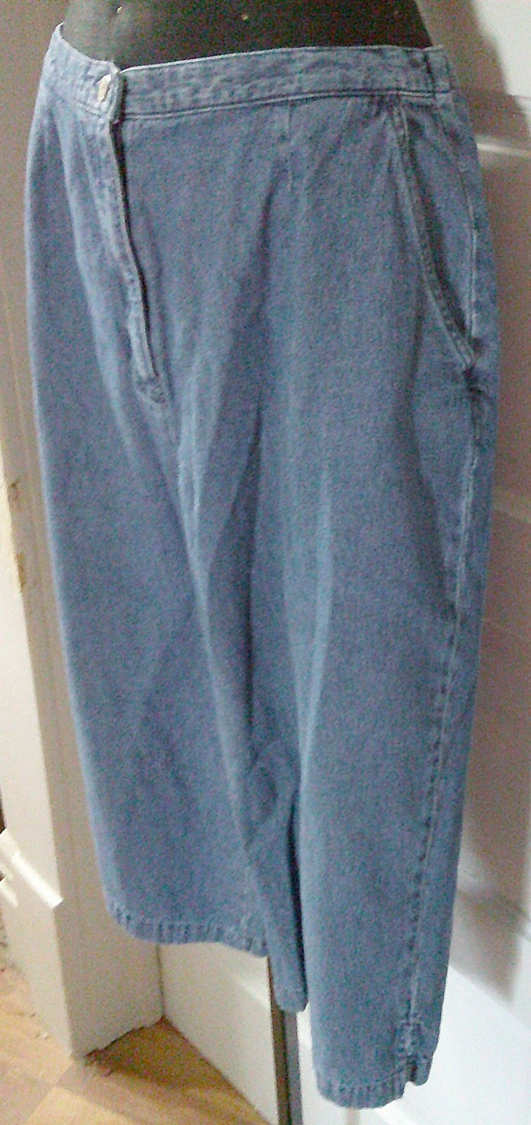 90’s KAREN SCOTT Denim Comfy Capri Pants Slacks 14