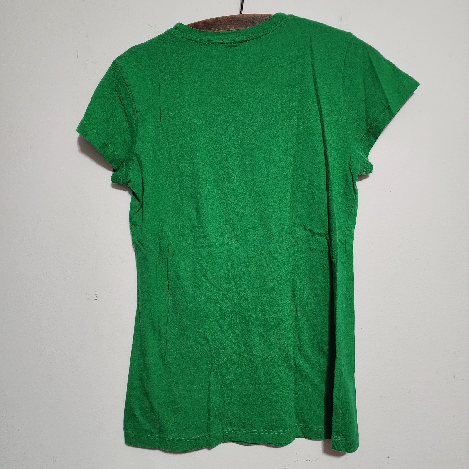 VTG 90s DC Shoes Babydoll T Shirt Made in USA Kelly Green Fitted Y2K Skate…