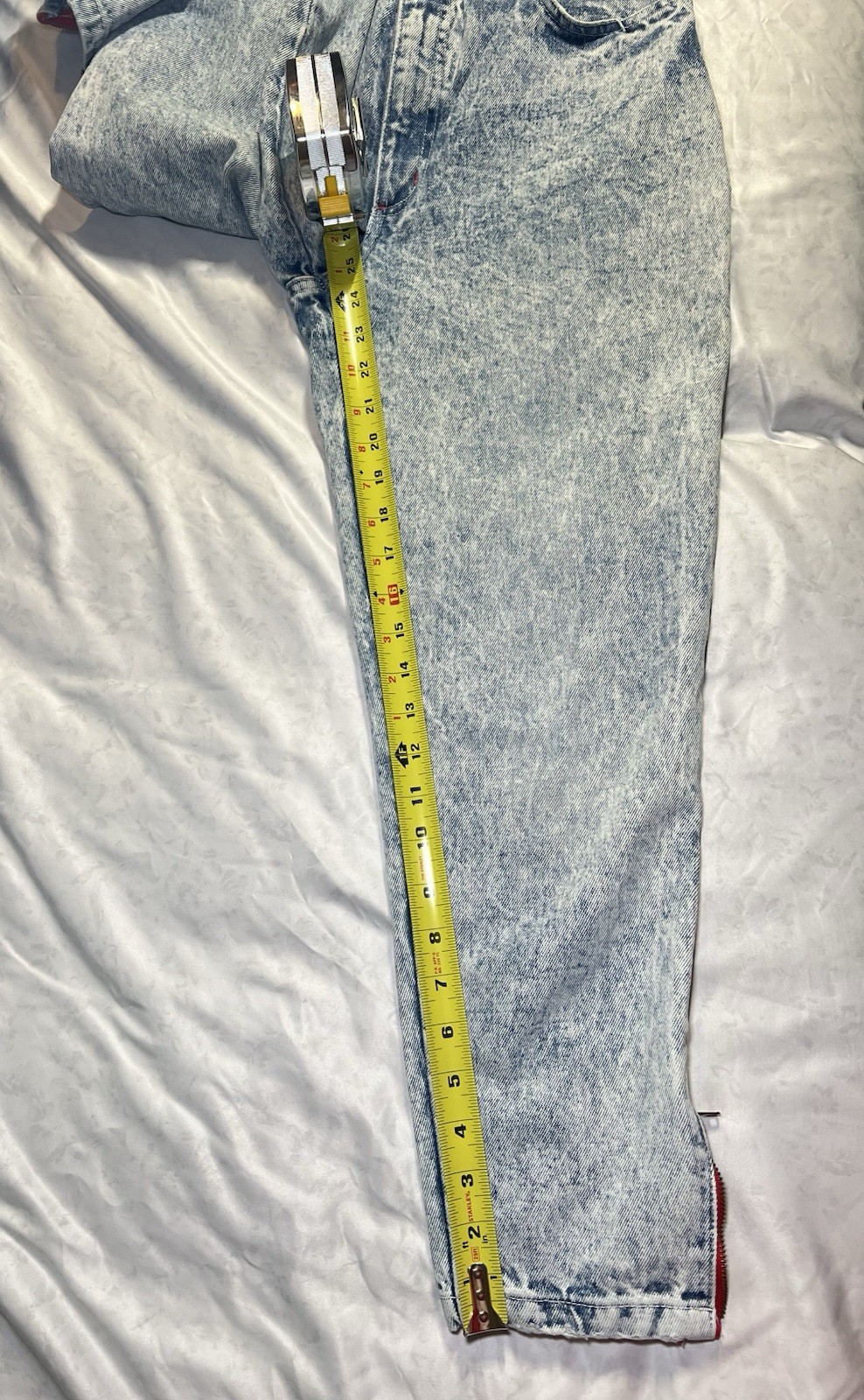 Vintage80s Made in the Shade Acid Wash Jeans High Waisted Ankle Zip Mom Denim S9