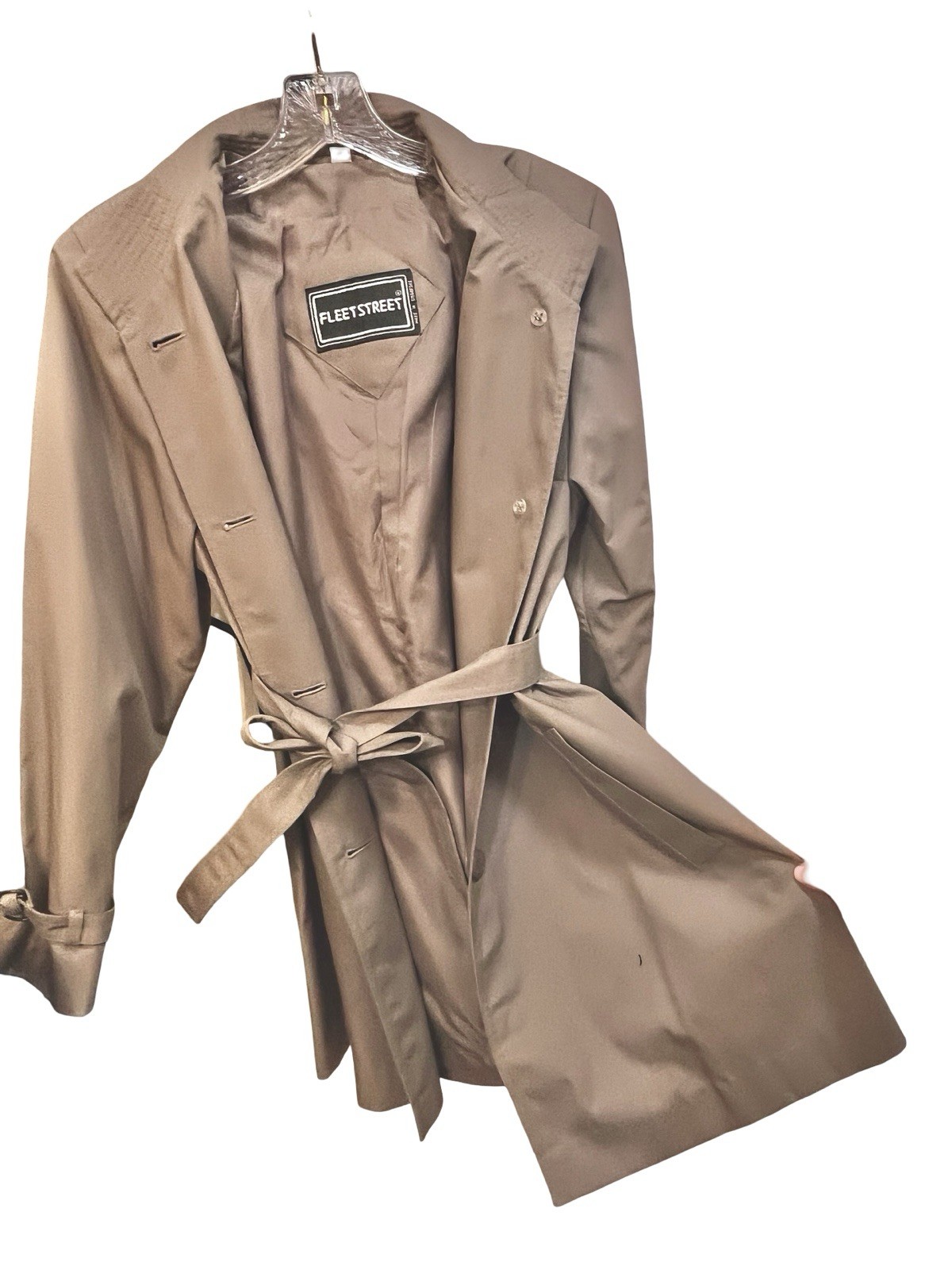 Fleet Street Vintage Raincoat Trench Coat With Waist Tie • VINTAGE DEAD STOCK