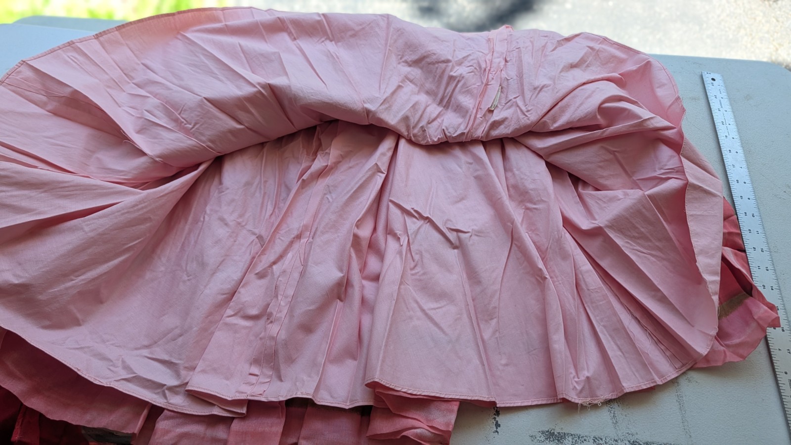 1950s Prom Dress Bright Colors Watermelon Pink Green