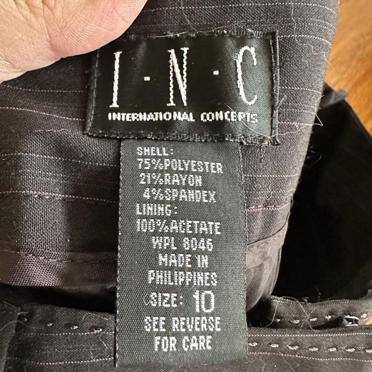 Vintage 90s/Y2K Striped Waistcoat Trouser Set I.N.C International Concepts M/L