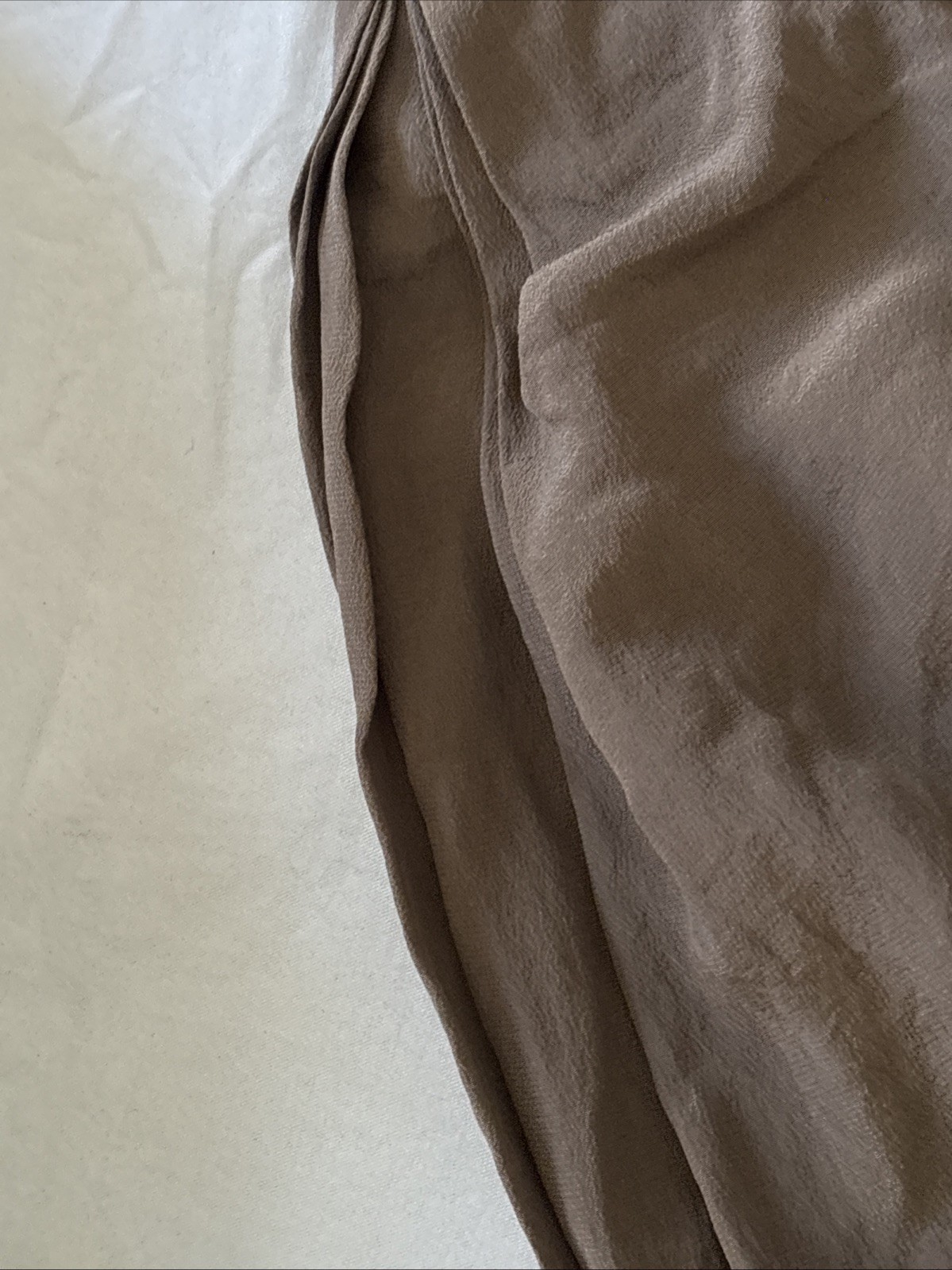 VINTAGE OLIVE GREEN 100 % SILK TAHARI BLOUSE