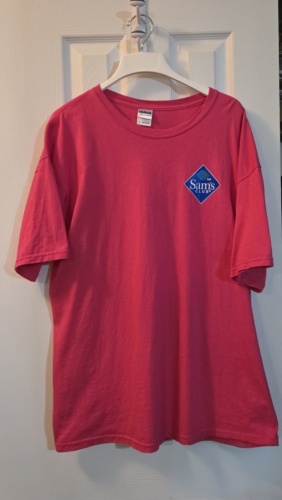 Vintage Sam’s Club Logo Hot Pink Graphic T-Shirt – Gildan Ultra Cotton XL