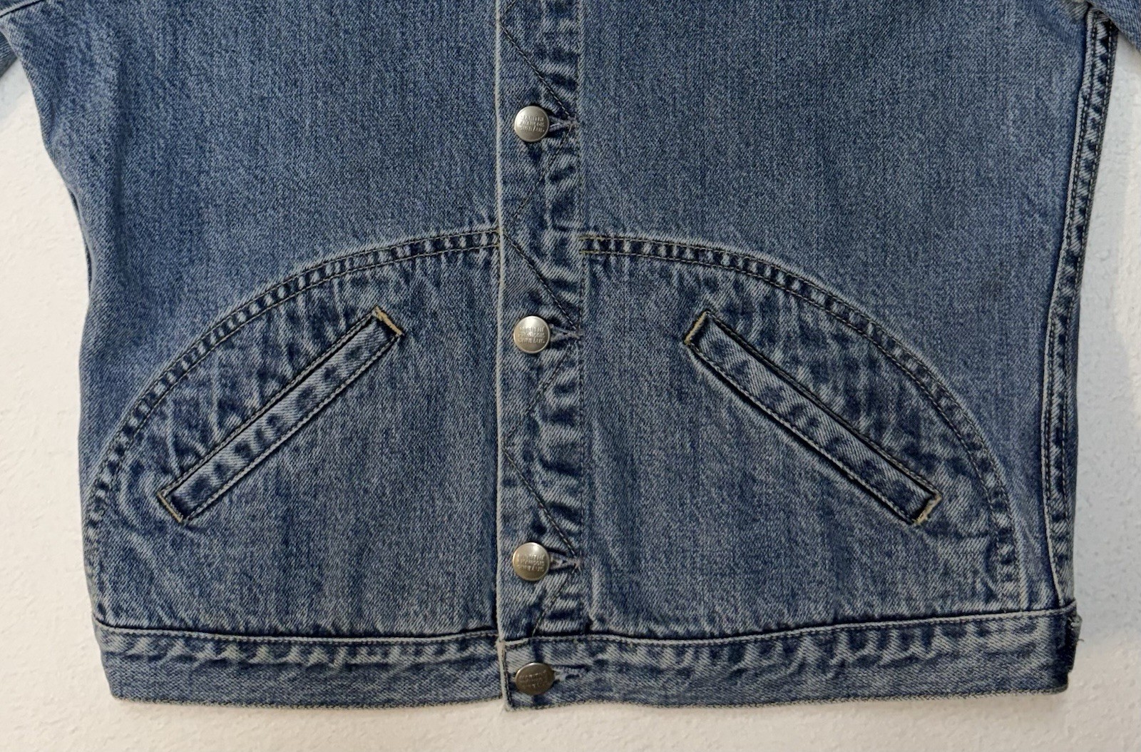 Vintage 90s Marithe Francois Girbaud Jean Denim Trucker Jacket Sz M Chest 39 EUC